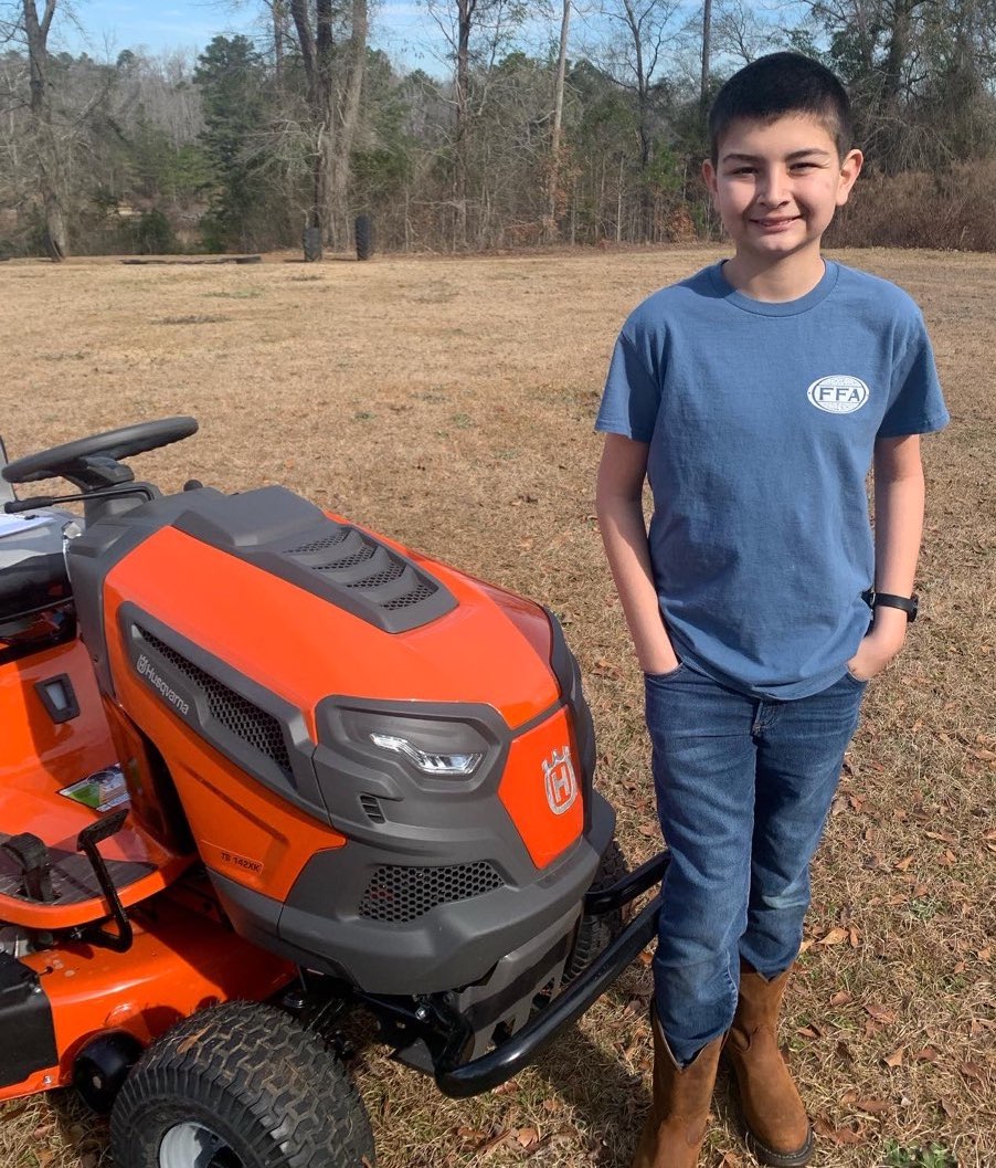 Cole Faust is the first Oglethorpe County Middle School student to win the FFA Middle School Lawnmower Operations and Maintenance Career Development Event. (Submitted Photo)
