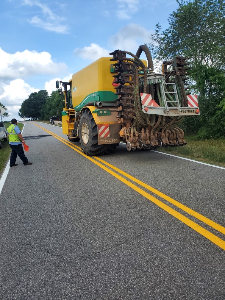 Sludge trucks, as they are called, are common sights in Oglethorpe County during the summer months. (Submitted Photo)