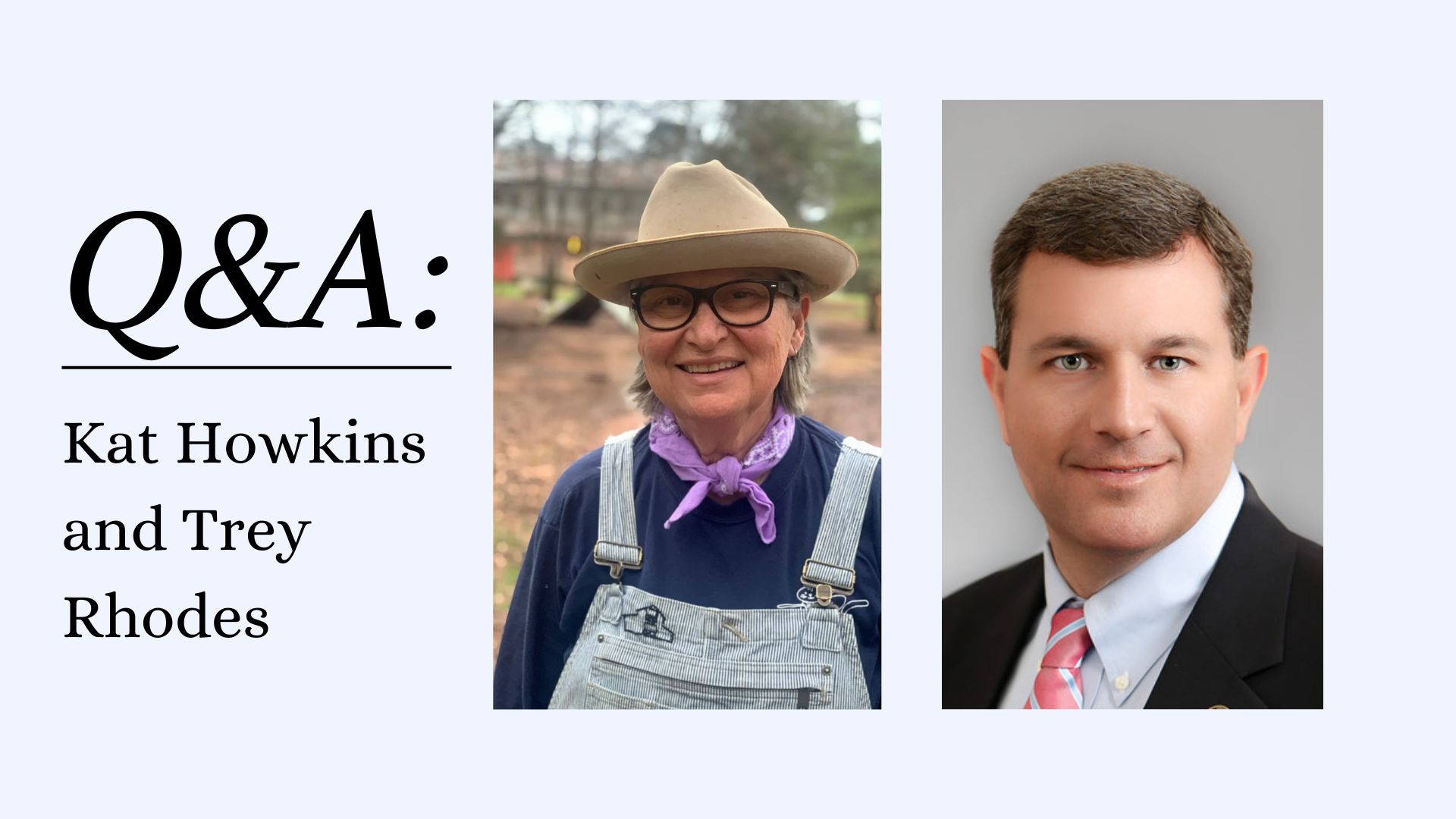 Kat Howkins (left) and Trey Rhodes (right) are candidates running in the Georgia House of Representatives District 124 race. (Submitted Photos)