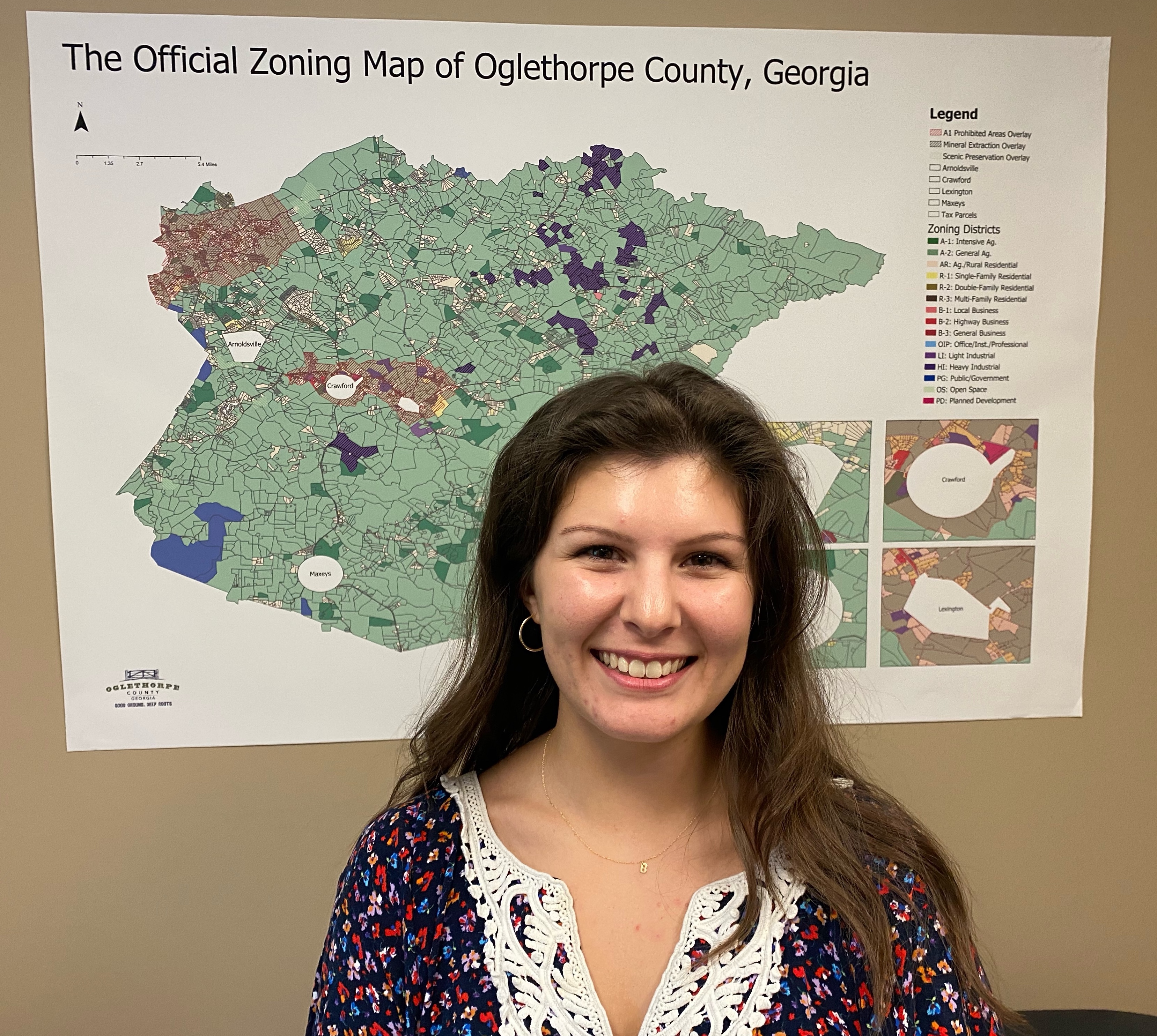 McKenzie Spooner assists residents with planning and zoning issues, and permitted activities in her role as county planner. (Photo/Dink NeSmith)