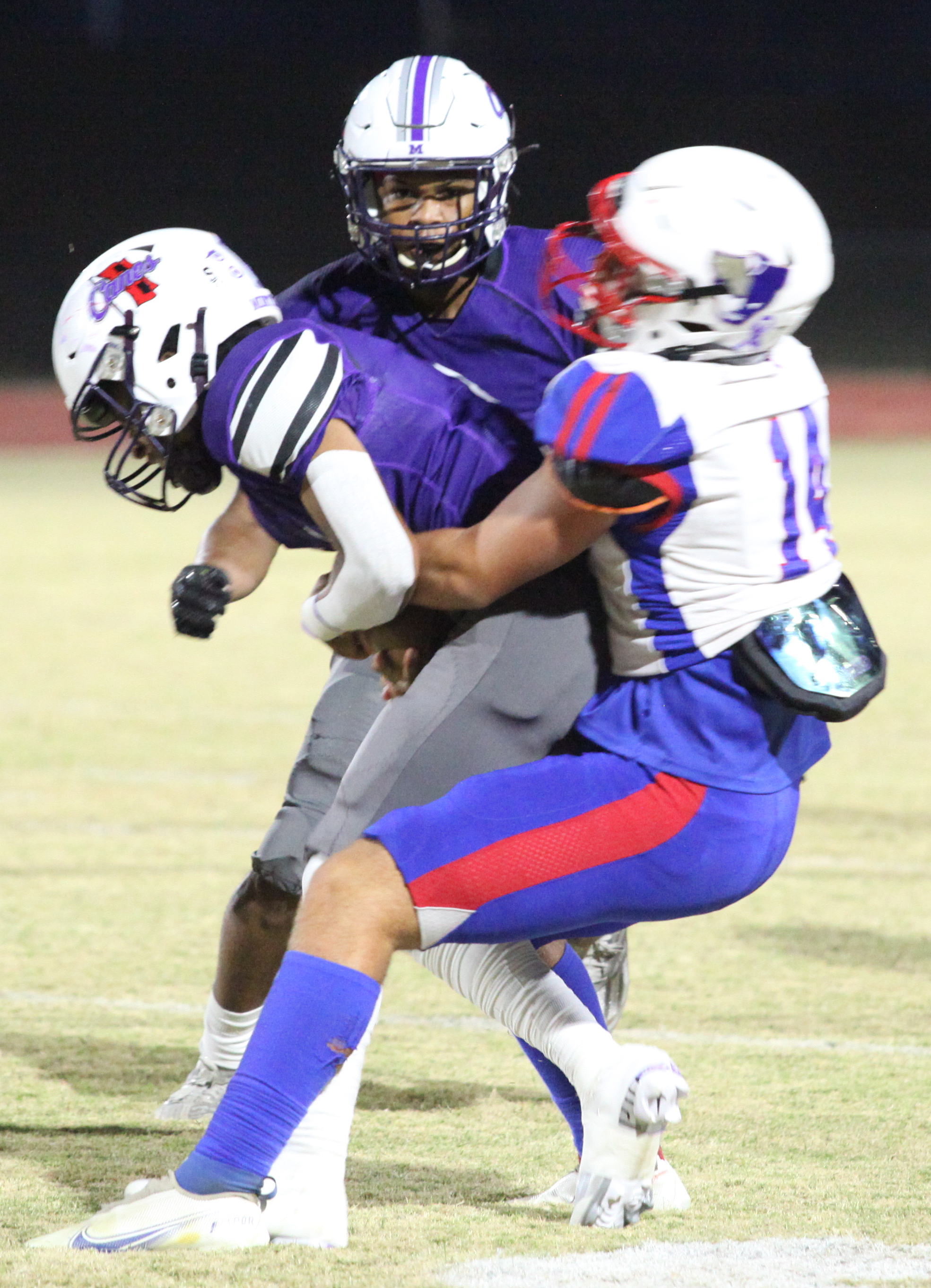 Ashton Sexton brings down a Jasper County ball carrier in the regular-season finale last Friday night. (DONNY FAUST/FOR THE OGLETHORPE ECHO)