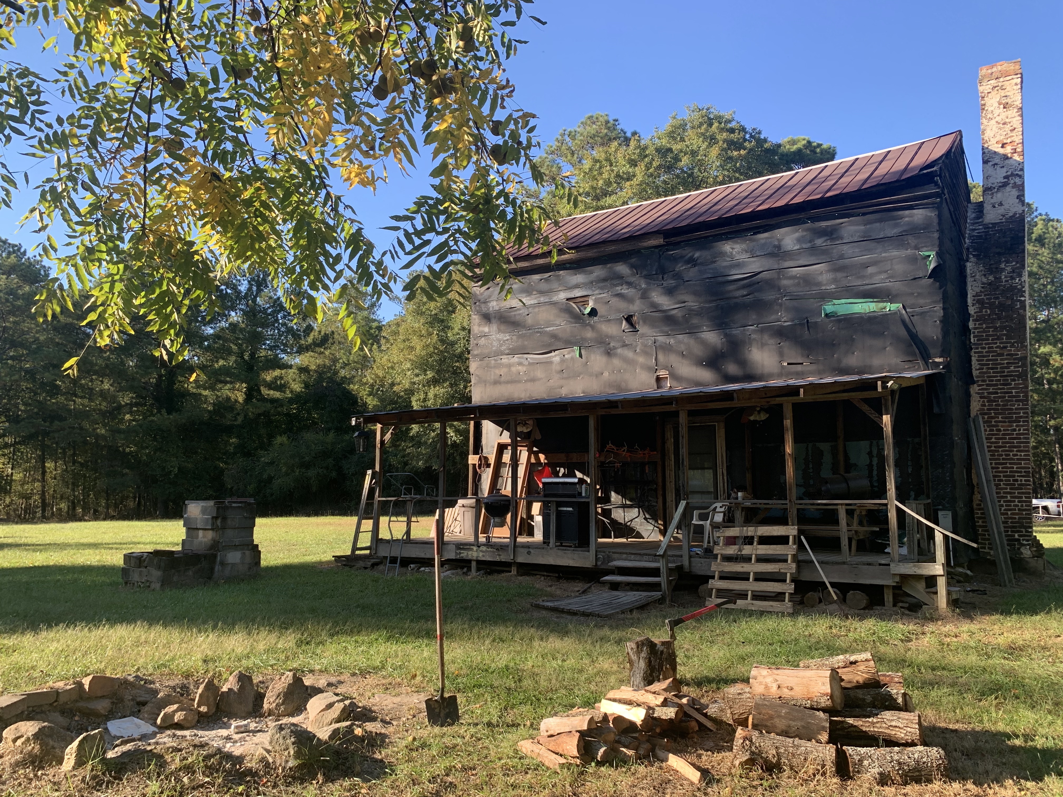The Bugg house on October 5, 2022. Shown through various spots of decay and preservation as well as a cemetery in the backyard, the house holds years of memory. It has been passed down through the Bugg family for generations. Now, it is used for a hunting cabin. “I just want to make sure it stays in the family,” Perry said. (Photo/Christa Bugg)