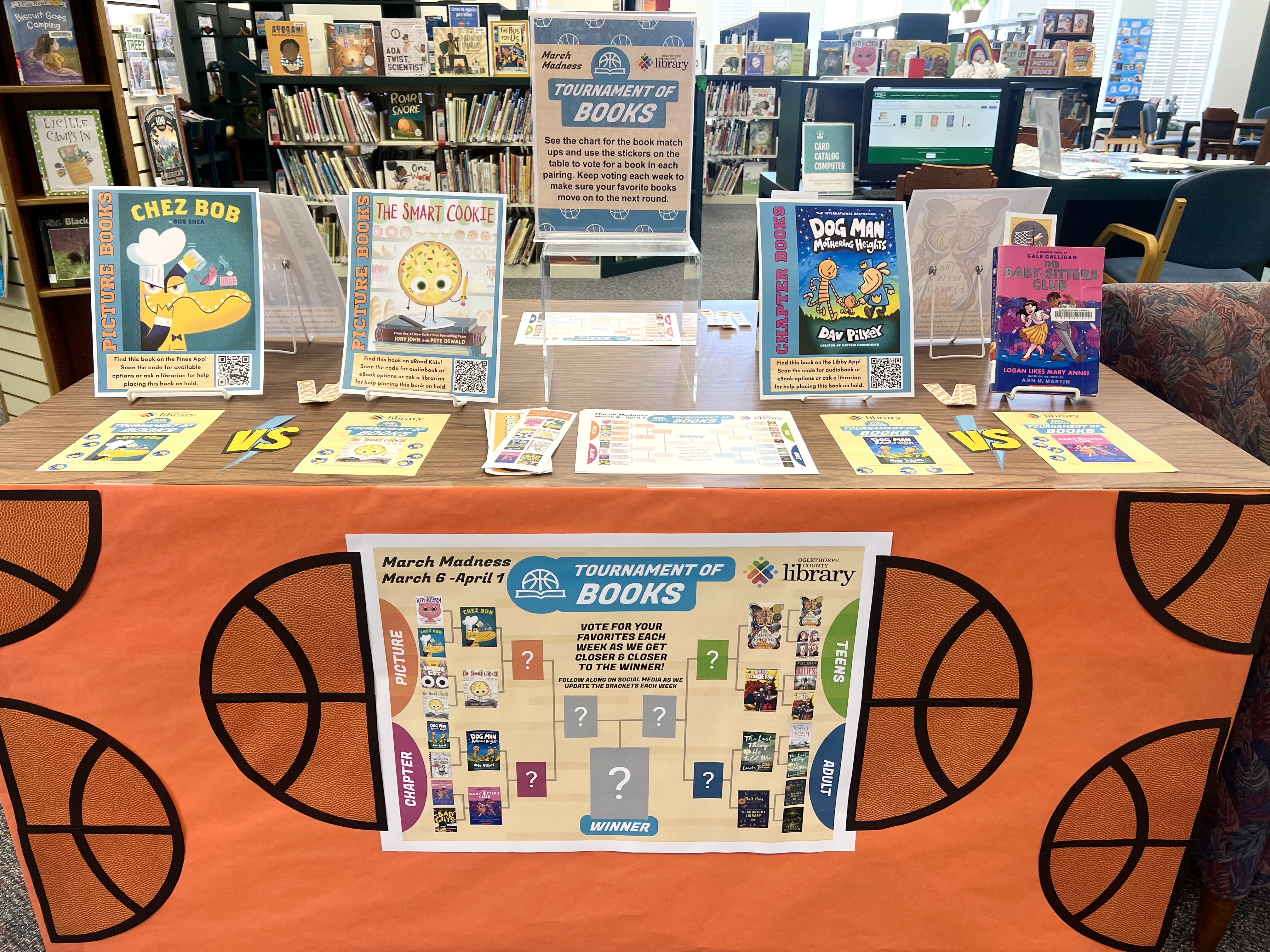 The Oglethorpe County Library’s Tournament of Books is down to the Elite Eight, with the next winners being announced on Monday. The champ will be crowned on April 3. (Submitted Photo)
