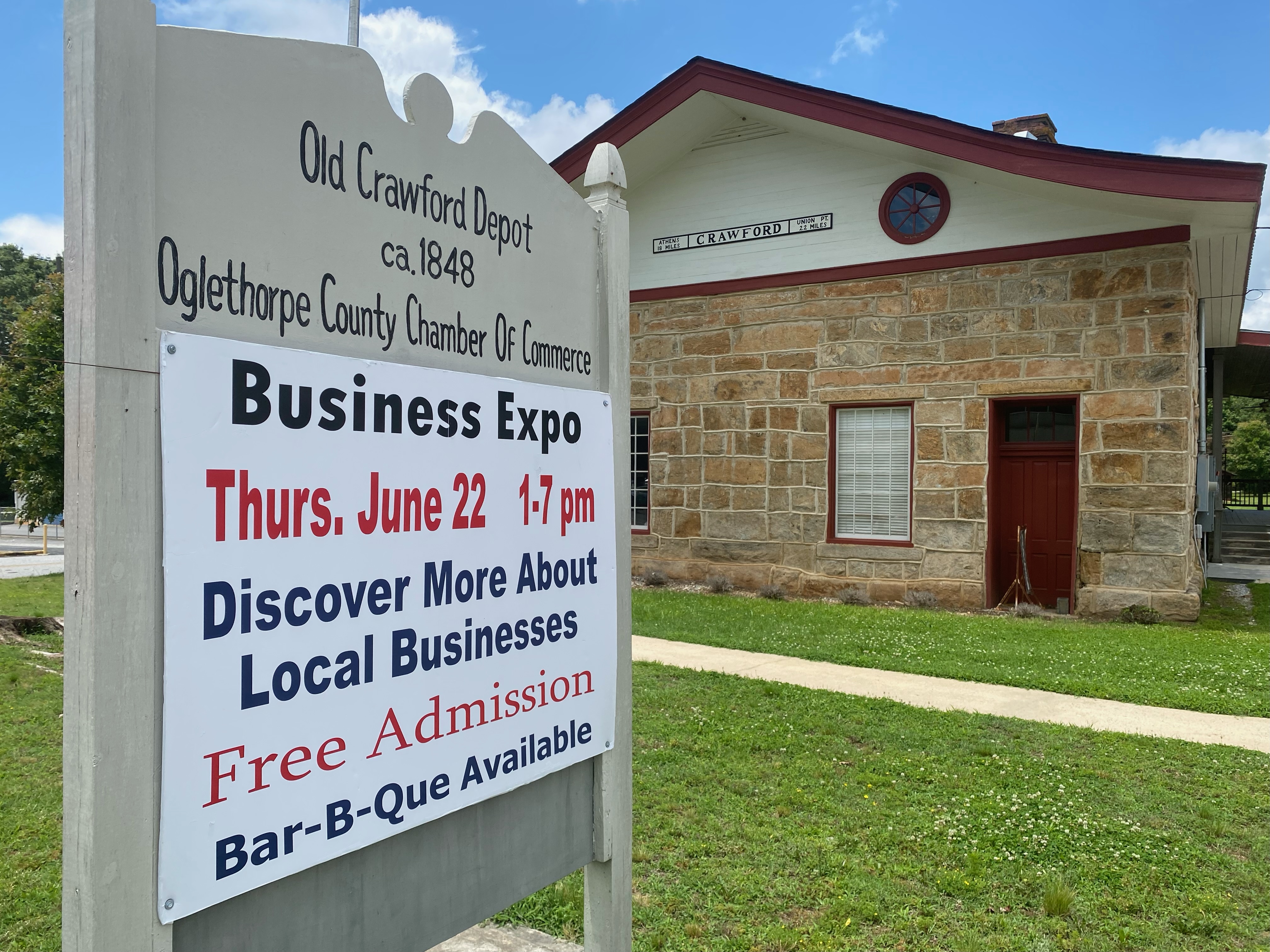 The Depot in Crawford will host the Oglethorpe County Chamber of Commerce’s Business Expo at the Historic Depot in Crawford from 1-7 p.m. The public is welcome. (DINK NESMITH/THE OGLETHORPE ECHO)