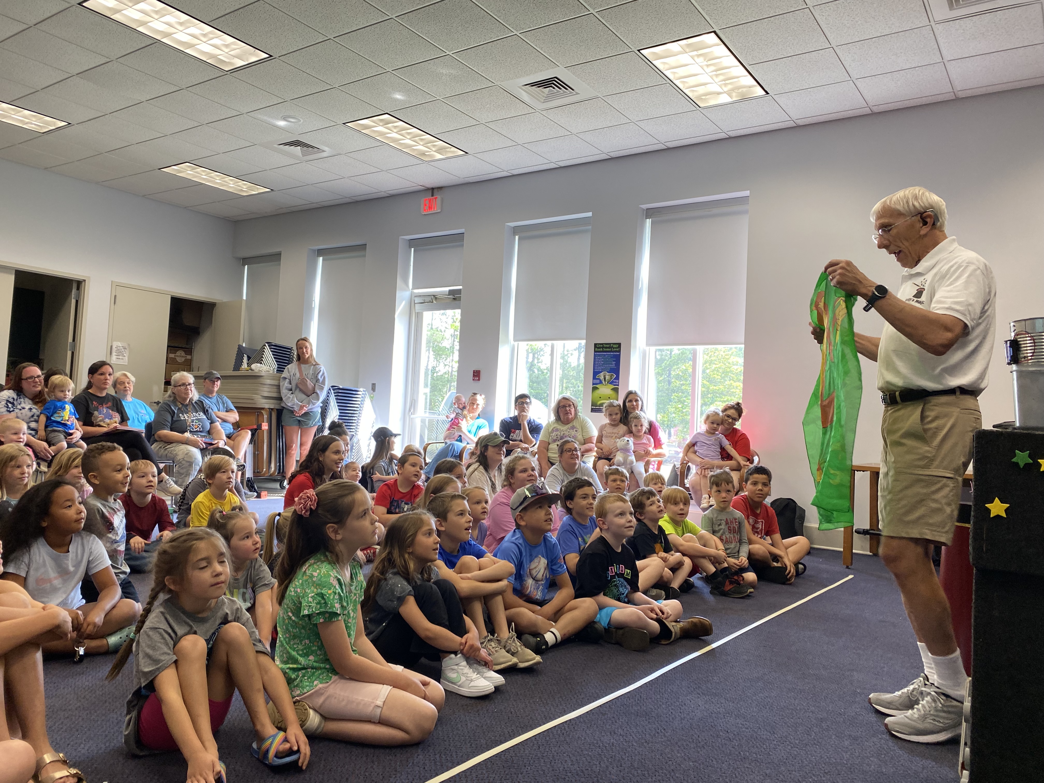 Mr. Keith the Magic Man performed his Magical Acts of Kindness show at the Oglethorpe County Library on May 30, one of many events scheduled there this summer. (BABS DeARMOND/FOR THE OGLETHORPE ECHO)