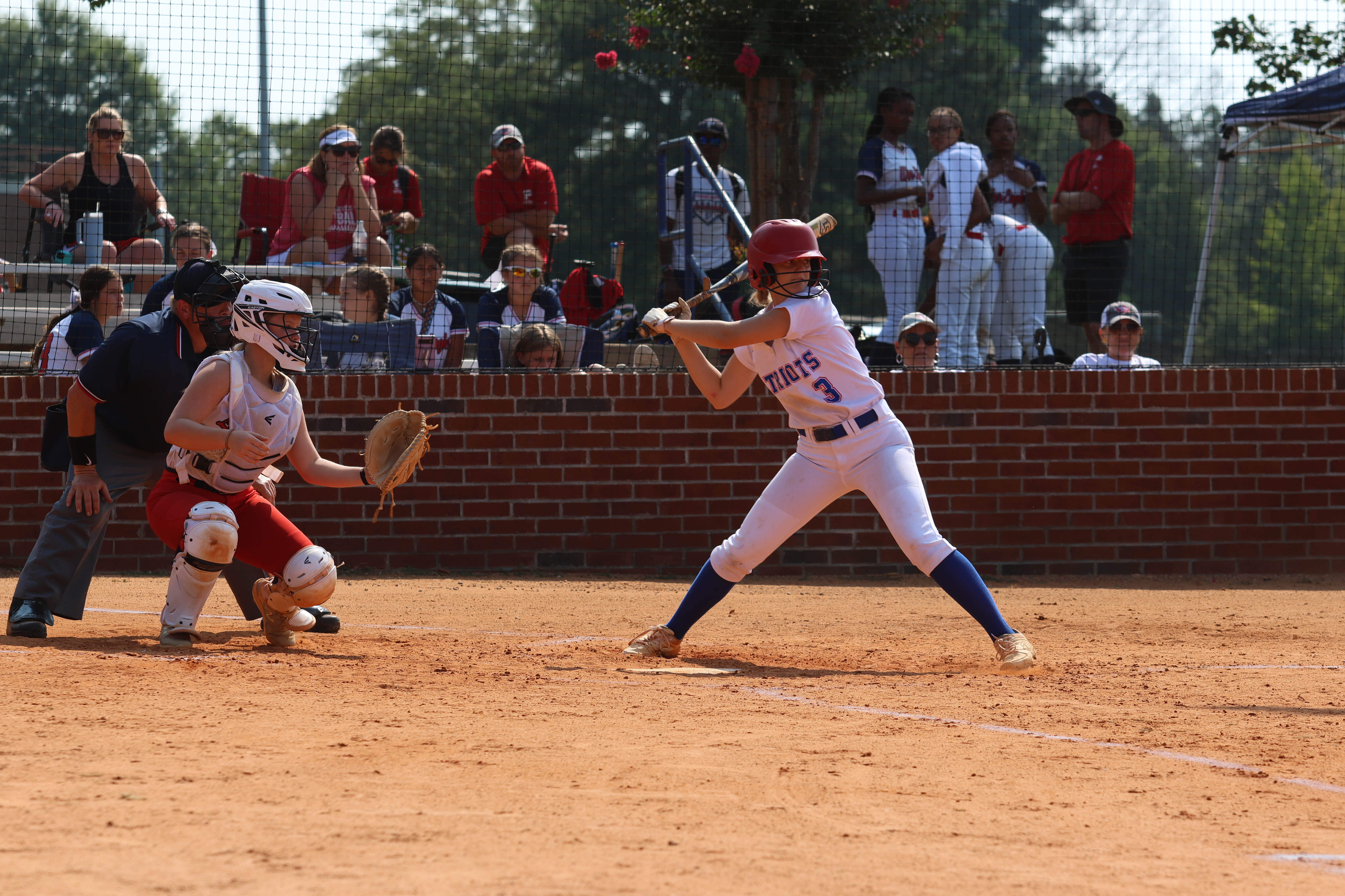 Junior Carlee Gibson waits on a pitch during Oglethorpe County’s 7-5 loss to Lincoln County on Saturday. The Patriots came back with a 13-1 win over Putnam County as Gibson got the win with five strikeouts and allowing only four hits. (LANDEN TODD/THE OGLETHORPE ECHO)
