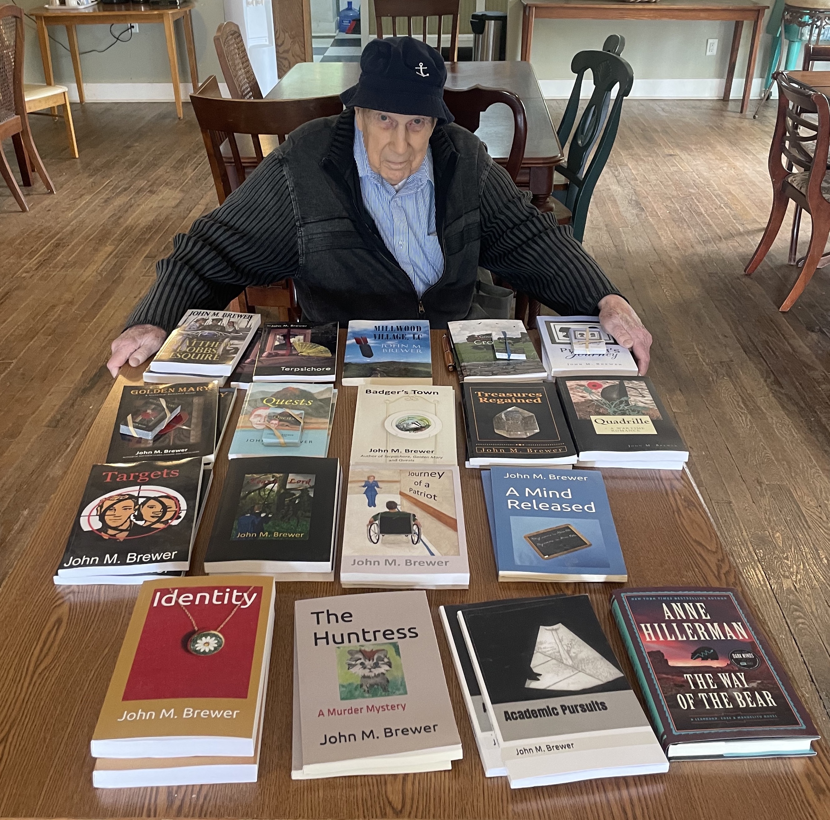 John Brewer, who lives in Arnoldsville, said: "I've always had stories running through my head.” The retired UGA professor, who is 85 years old, doesn’t plan to stop writing. (RAMON ELORTONDO/THE OGLETHORPE ECHO)