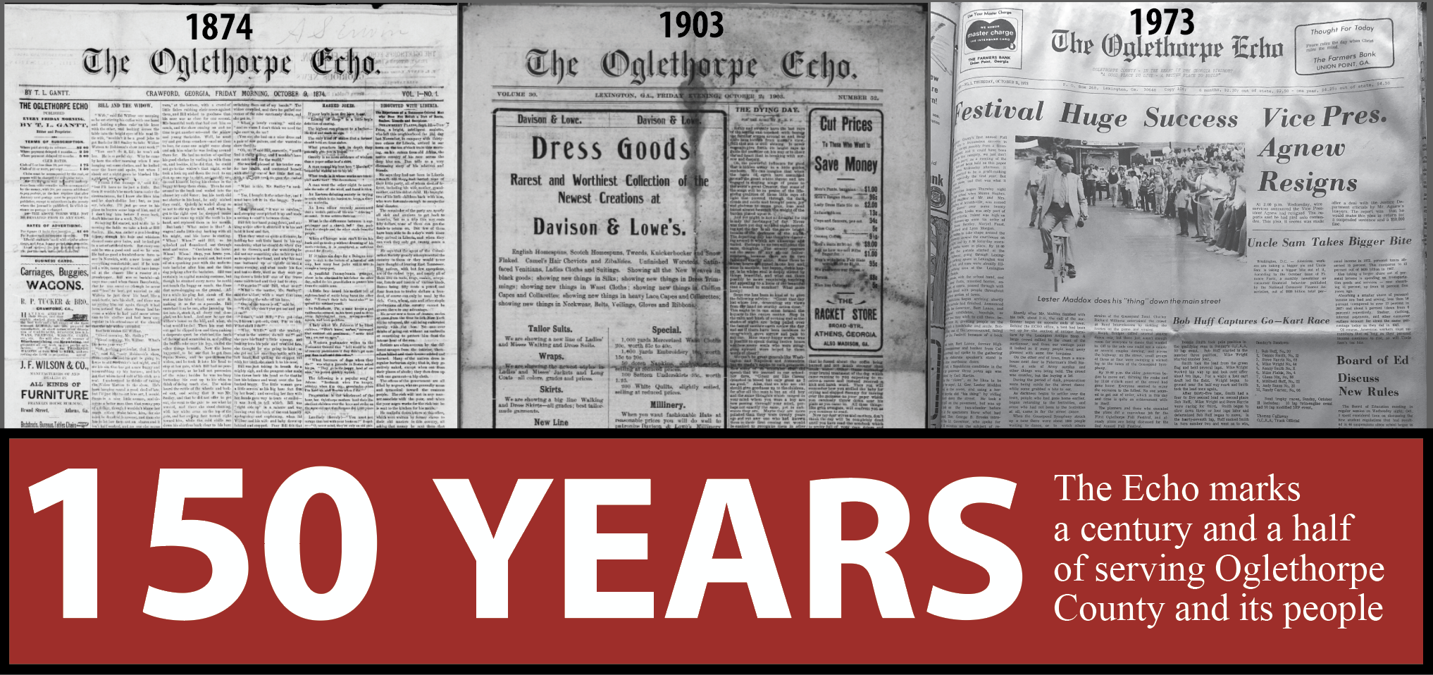 150th Echo Anniversary Graphic