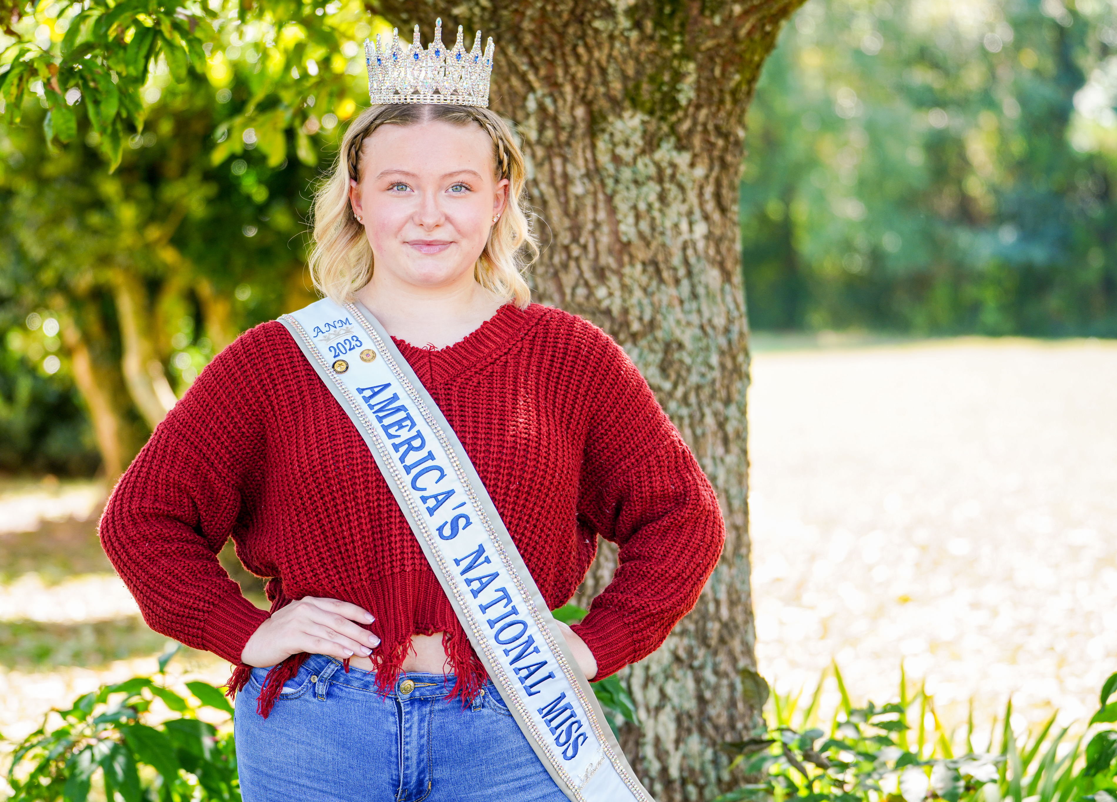 Gracelyn Ramey, a senior at Oglethorpe County High School, was crowned America’s National Miss last summer. She aligns with ANM, which has anti-bullying values. (Sidney Chansamone/The Oglethorpe Echo)