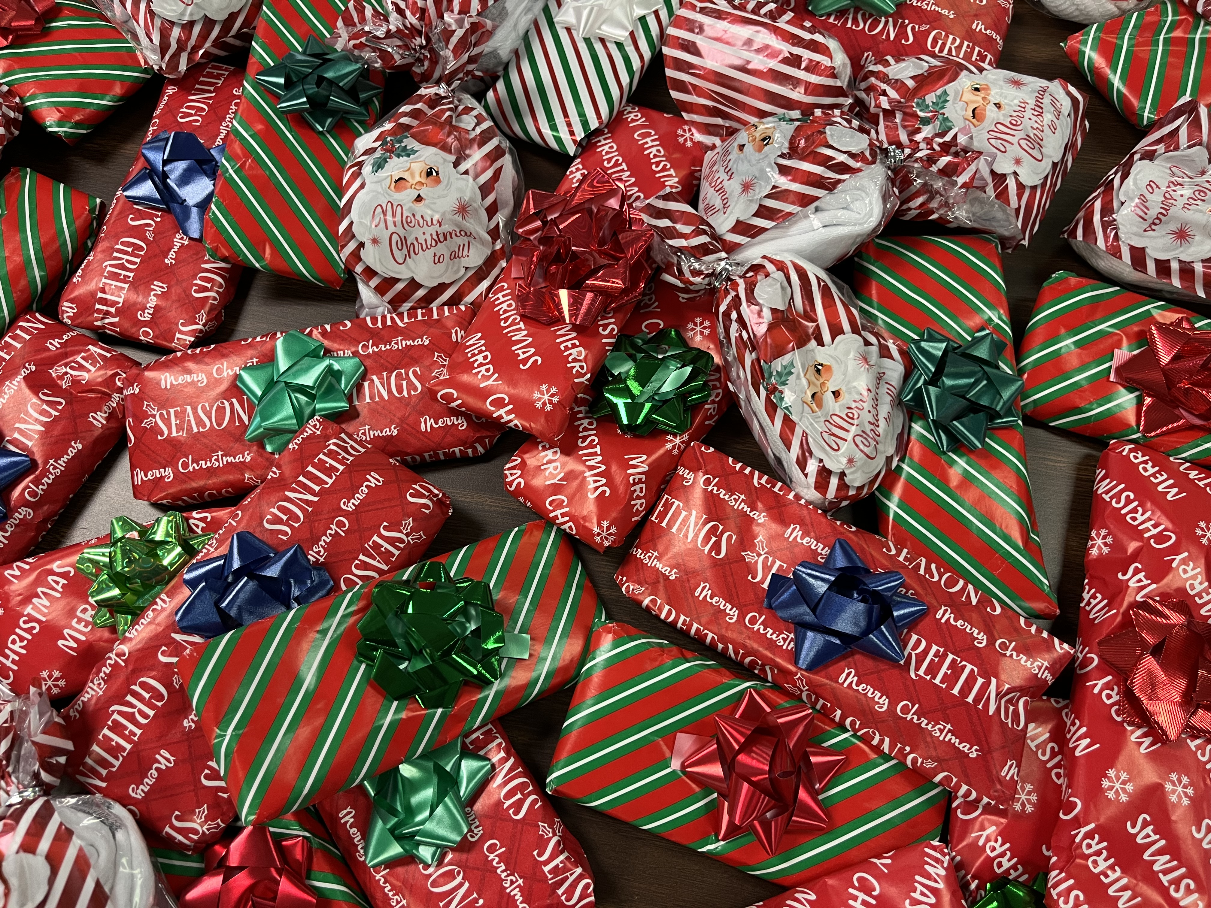 Church Women United wrapped 1,600 pairs of white tube socks to pass out to the Oglethorpe County Senior Center, Quiet Oaks Nursing Home, area churches and other organizations.