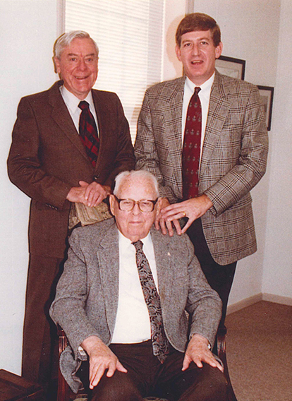 Two of Georgia’s greatest visionaries were H.G. (Pat) Pattillo and Dr. J.W. Fanning, co-founders of Leadership Georgia. Both men inspired me to think beyond “my small world.” On New Year’s Eve 1992, the pair visited my office. Dr. Fanning’s (seated) motto was “May you stay alive as long as you live.” When we rode horses in Costa Rica, Pat would challenge me, “Ride hard or eat my dust.” (Submitted Photo)