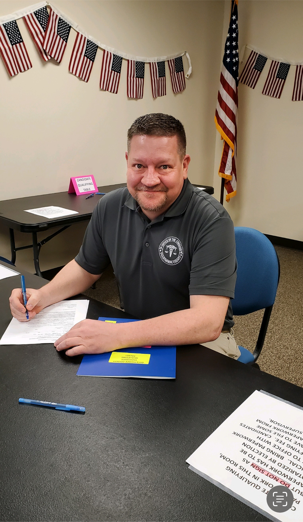 Jason Lewis is Oglethorpe County’s interim coroner after serving as the EMS director. He’s running unopposed in this year’s election. (Submitted)
