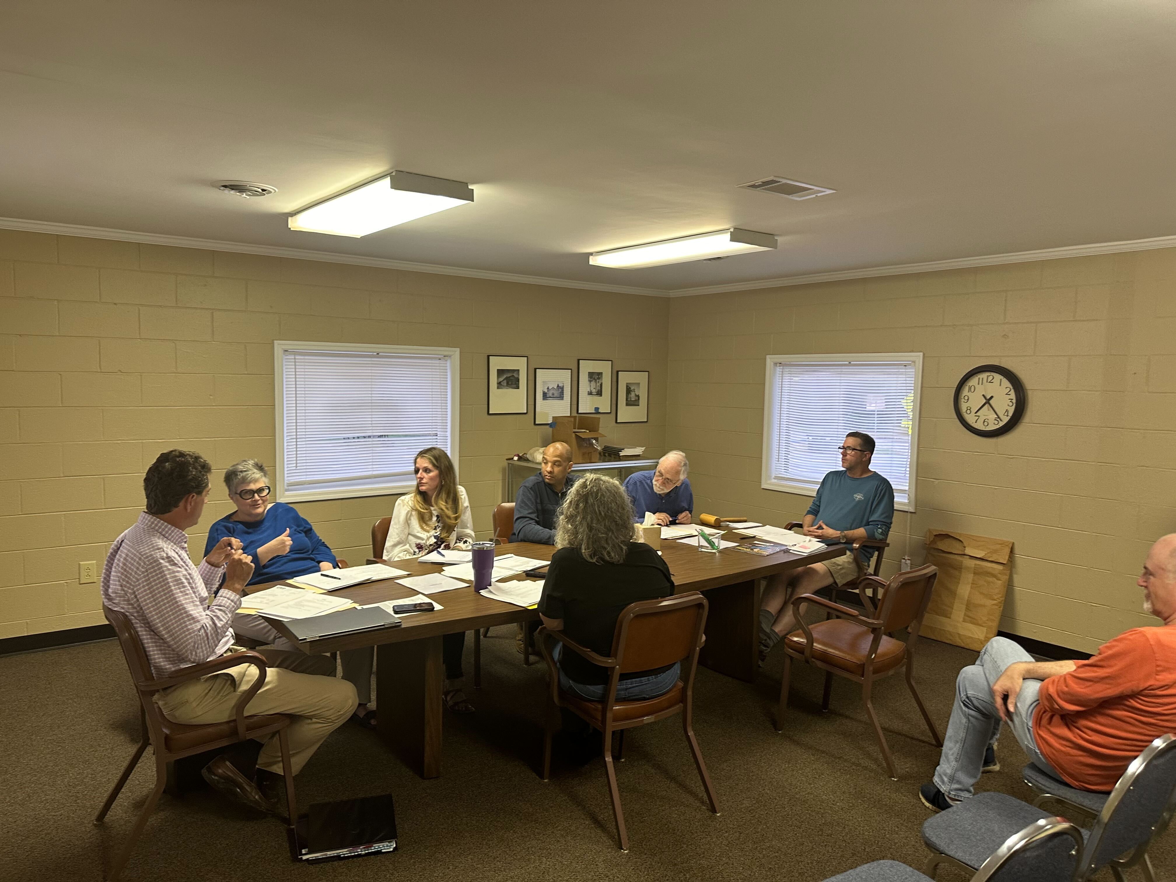 The Lexington City Council gathers for its monthly meeting on March 14, 2024, where it discusses the agenda set by Mayor Craig Snow. (Tyler Lary/ The Oglethorpe Echo)
