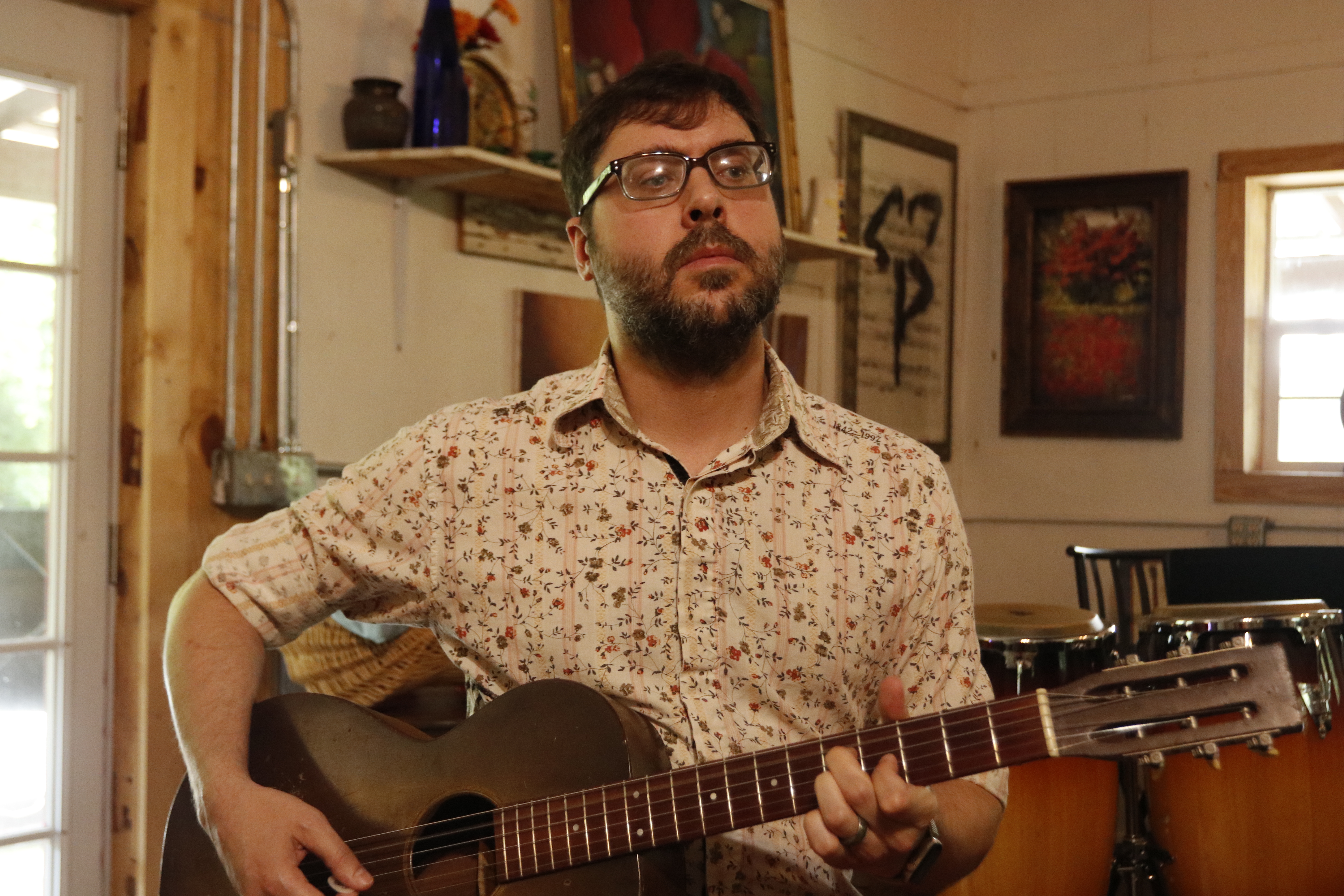 Jef Whatley will perform his first solo concert in seven years when he plays at Oglethorpe Fresh on Saturday, May 18. Whatley moved to Oglethorpe County from Athens last August. (Torin Smith/The Oglethorpe Echo)