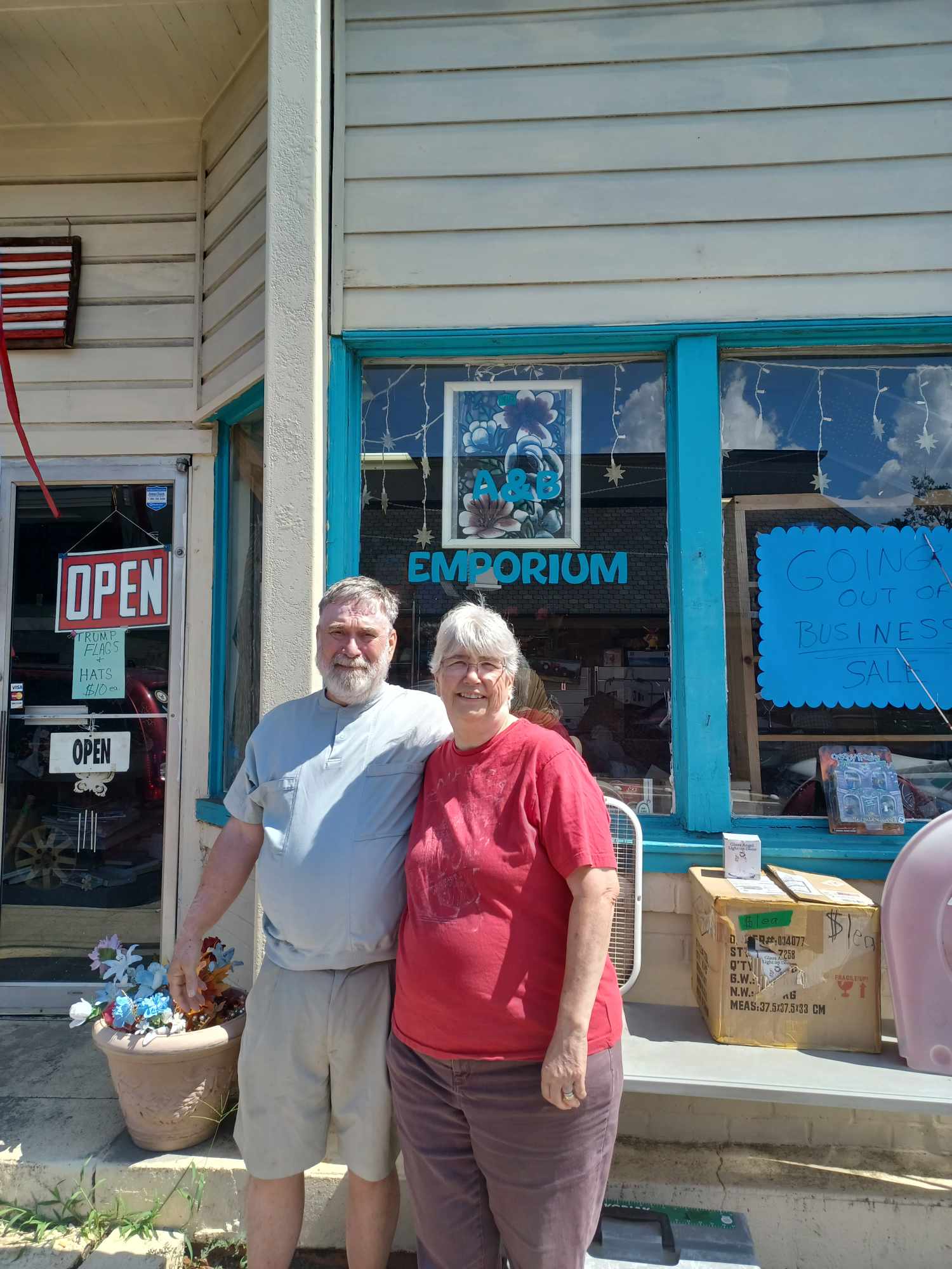 A&B Emporium co-owners Bret Williamson and his wife Alice said they’re closing the store in downtown Crawford this week. Alice Williamson said they plan to retire and have sold the space to Blake Arnold. (Submitted Photo)