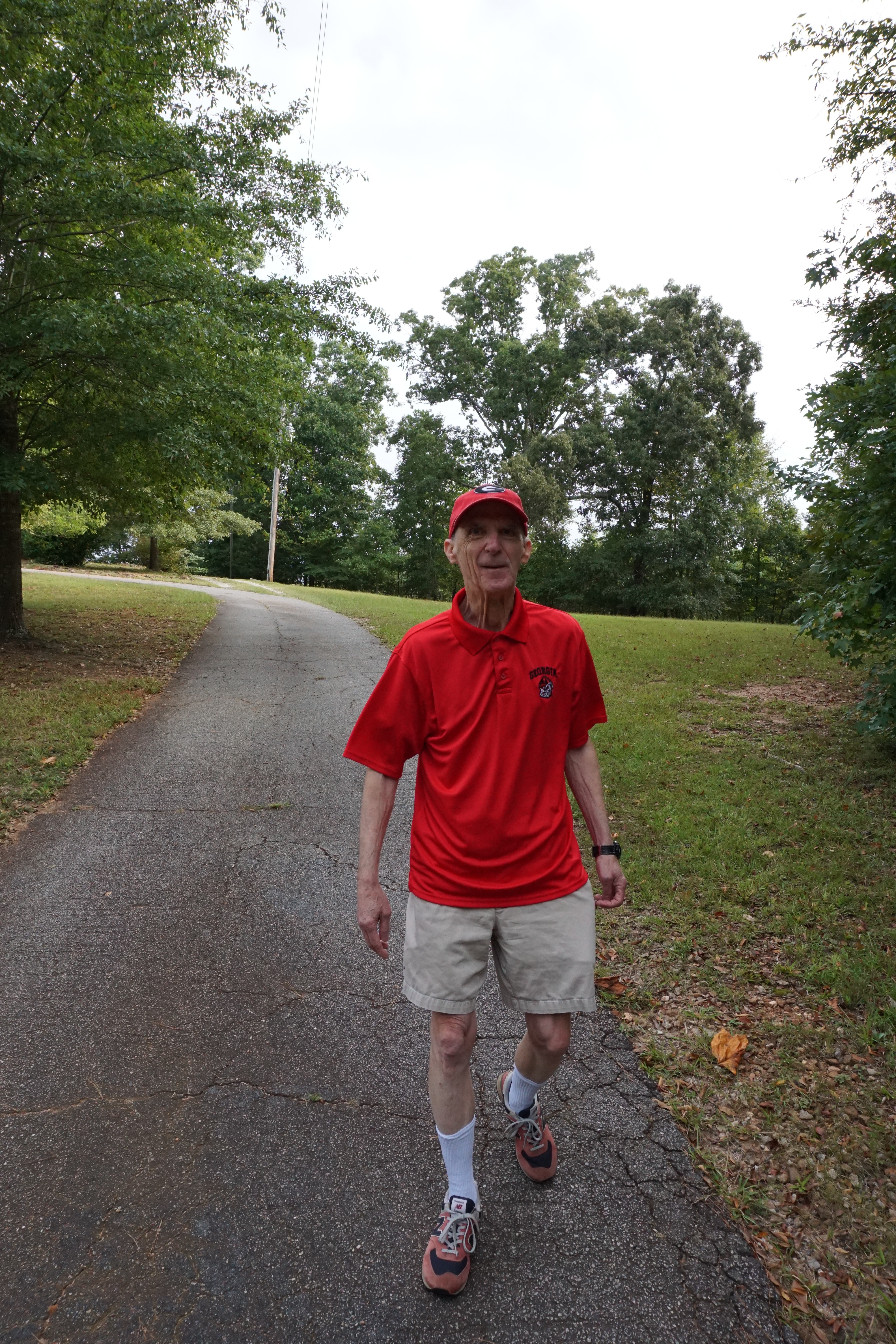 Frank Roberts gets his steps in on a daily basis. By his count, he reached 2 million steps on Aug. 31 and has a daily high of 13,506, set on June 7. (ALEX PERRI/THE OGLETHORPE ECHO)