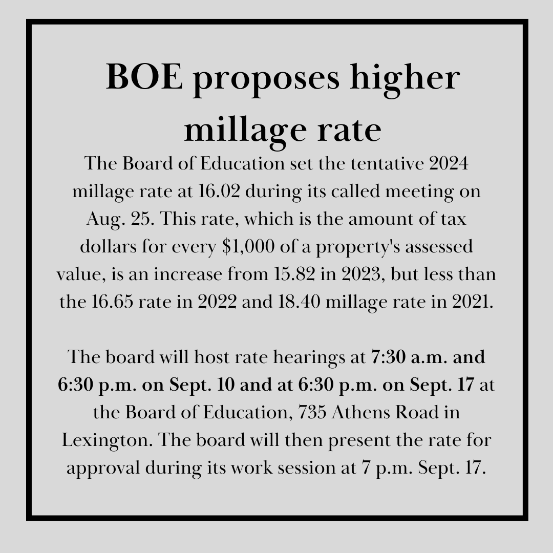 BOE proposes higher millage rate