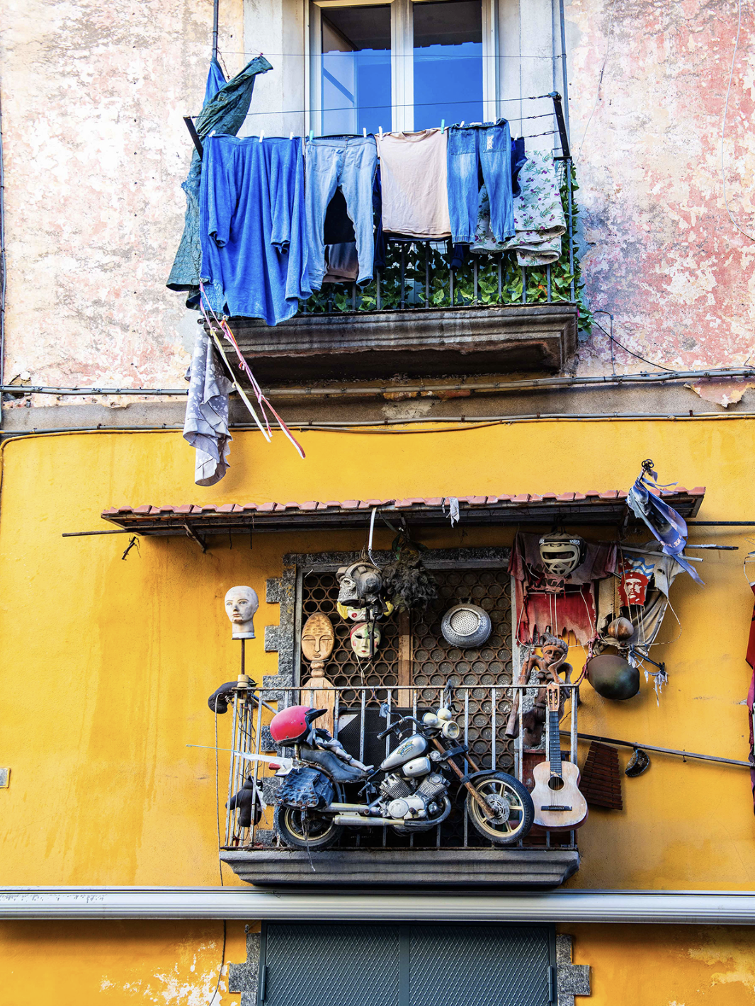 Laundry is shown drying on a side street in the Italian city of Ercolano. It can be viewed at the Winterville Cultural Center Gallery through Oct. 30. (TOM THON/FOR THE OGLETHORPE ECHO)