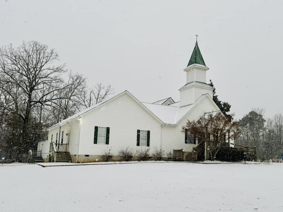 Snow covered Mt. Pleasant Community Church provides a picturesque setting in Crawford on Friday. The Athens area received about 1.5 inches of snow on Jan. 10, according to the National Weather Service. The weather forced businesses to close and the cancellation of schools and athletic events throughout the area. (Submitted Photo)