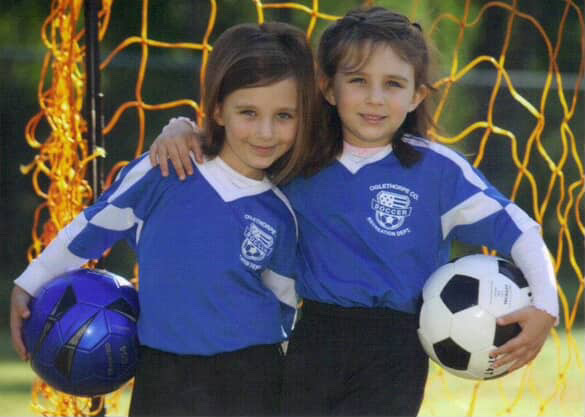 Madeleine (left) and Emily (right) Forschler began their soccer journey at the Oglethorpe County rec department. (Submitted photo)