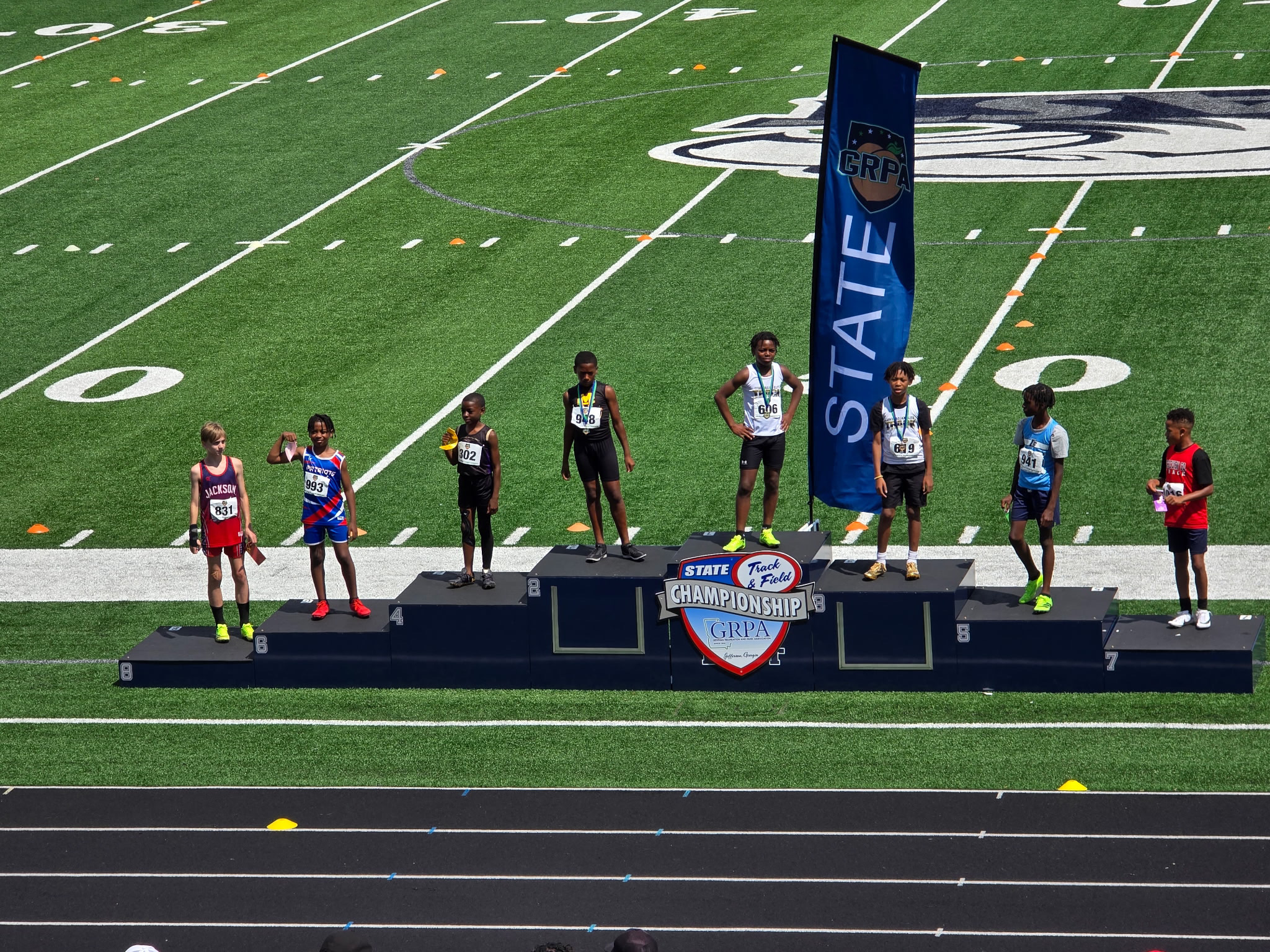 Track and field athletes represented Oglethorpe County at the GRPA Class B/C State Meet at East Jackson High School on April 25-26. The girls were 24th and the boys were 27th out of 43 counties. (Submitted Photo)
