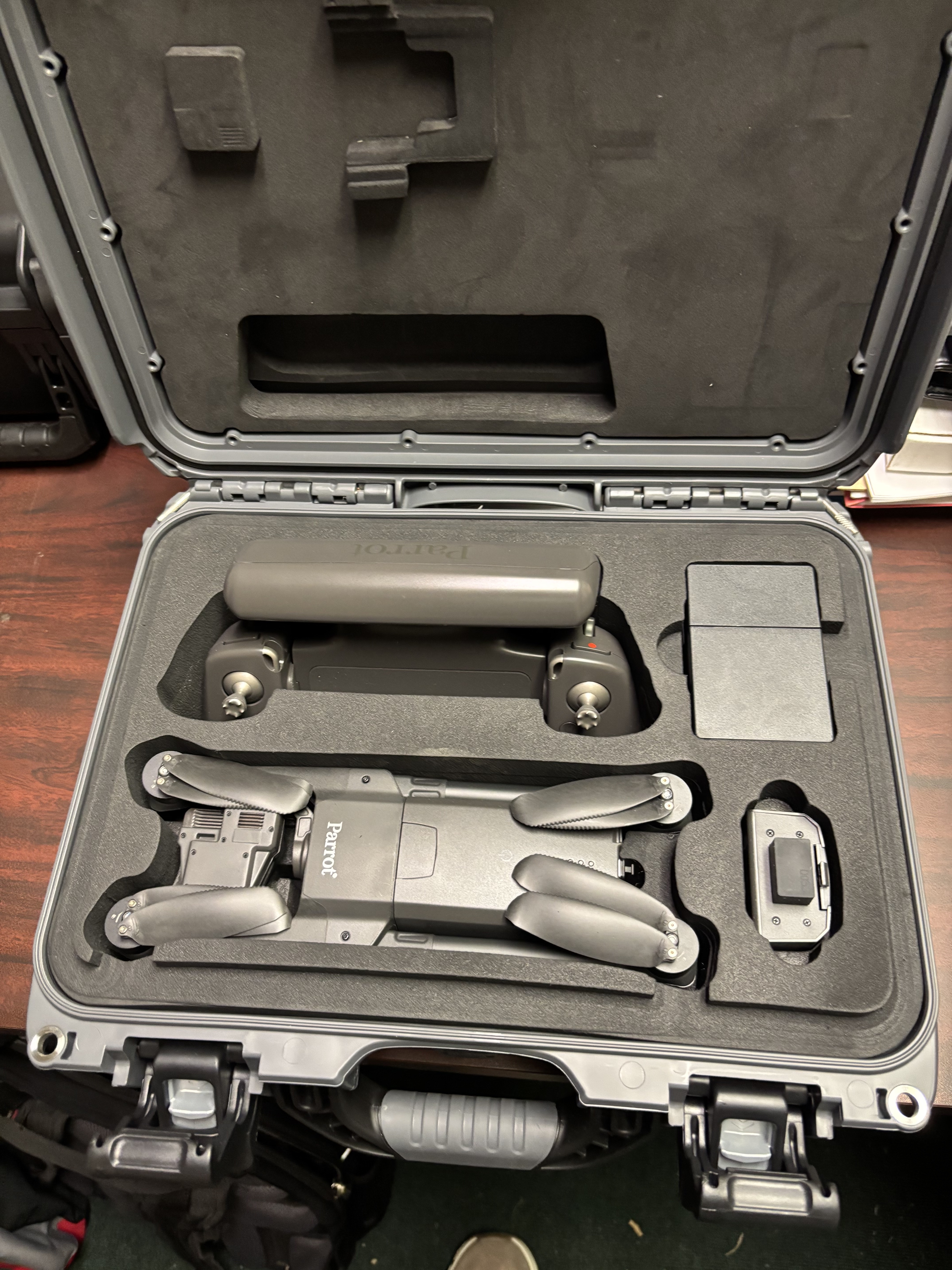 Oglethorpe County’s new Parrot ANAFI USA drone will be used for mapping and surveying. Emergency Management Administrator Douglas Spencer said he is testing out the drone as the first of three purchased by the Board of Commissioners for the county’s drone program. (Submitted Photo)