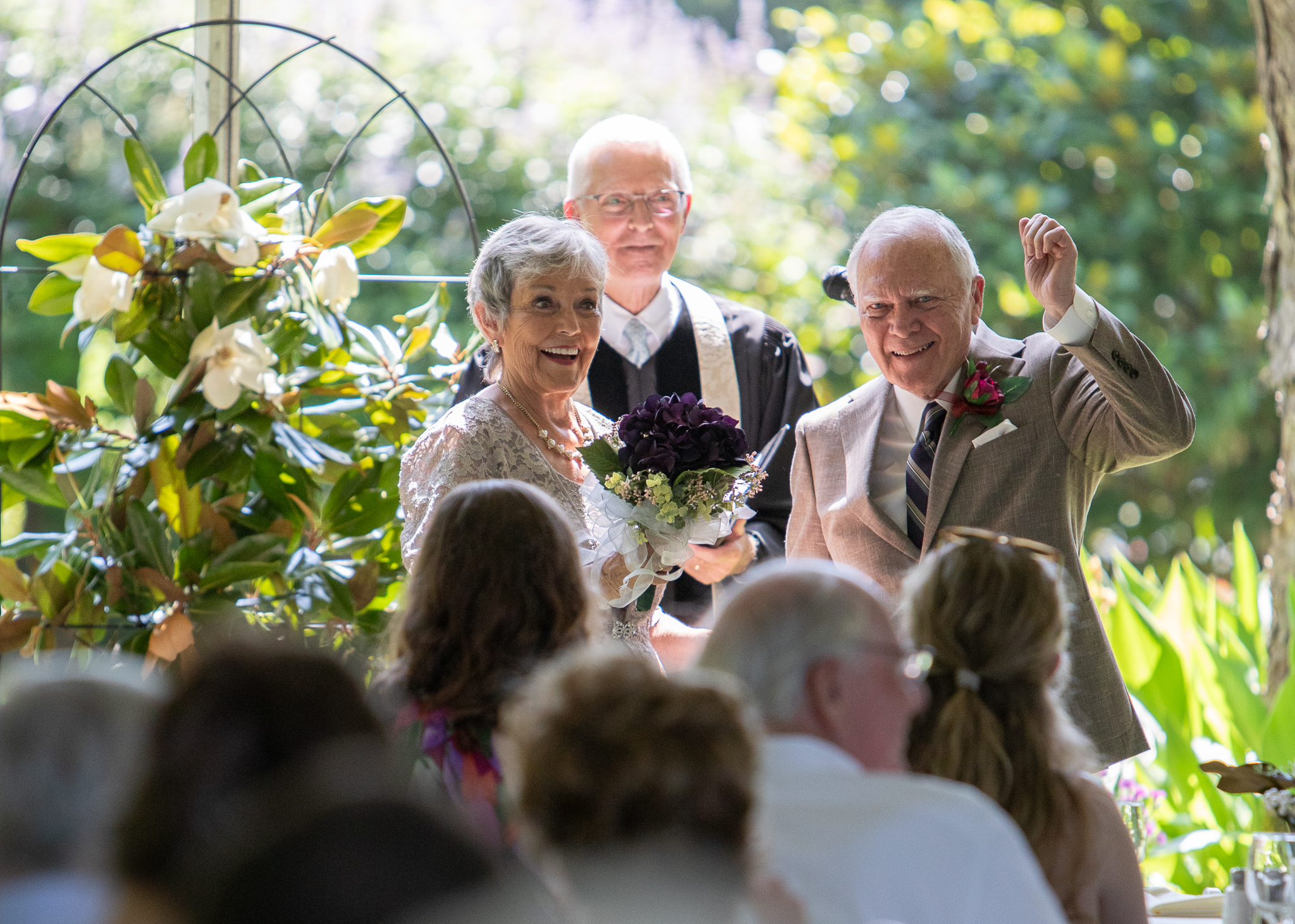 Former Georgia Gov. Nathan Deal and Brenda Micali were married Saturday at Fair Havens in Arnoldsville. About 116 people attended the ceremony at Linda Lauderdale’s home. Deal was governor from 2011-2019. (Submitted Photo)