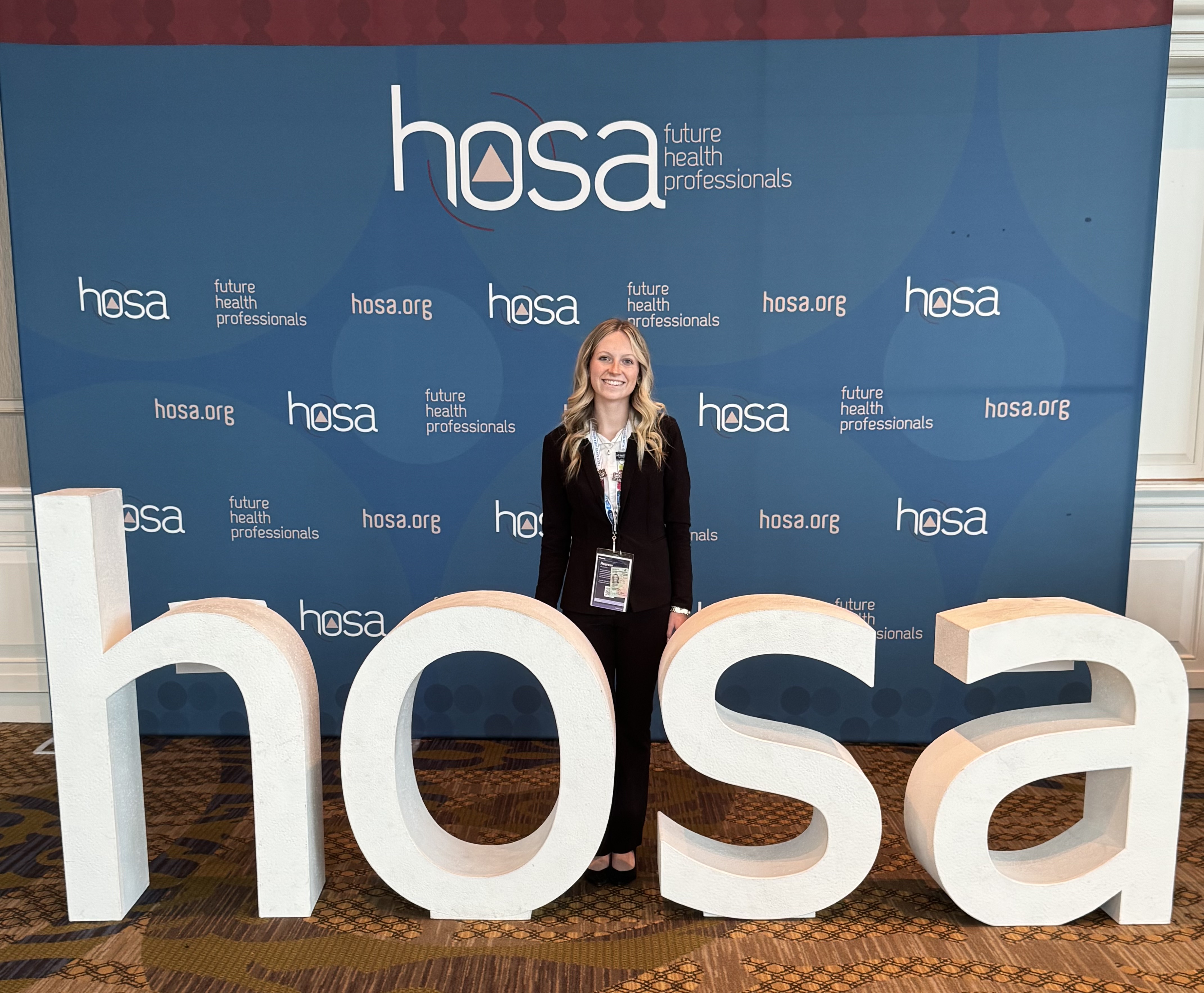 Peyton Lewis attended the HOSA International Leadership Conference in Nashville last month, placing tenth overall in the respiratory therapy category. To be invited to the international competition, she placed first among roughly 30 competitors in Georgia at the state competition in March. (Submitted Photo)