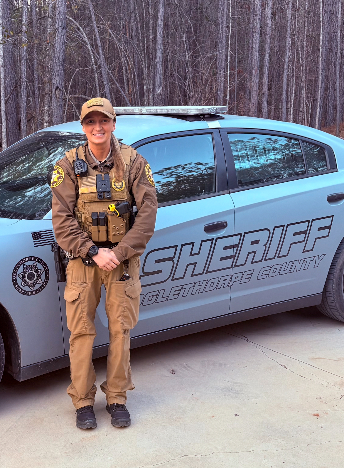 Courtney Corbin moved into her role as the school resource officer for Oglethorpe County Elementary School and Oglethorpe County Middle School in March, prioritizing safety of the students and staff. “My main motivation was a desire to work with the kids,” she said. (Submitted Photo)