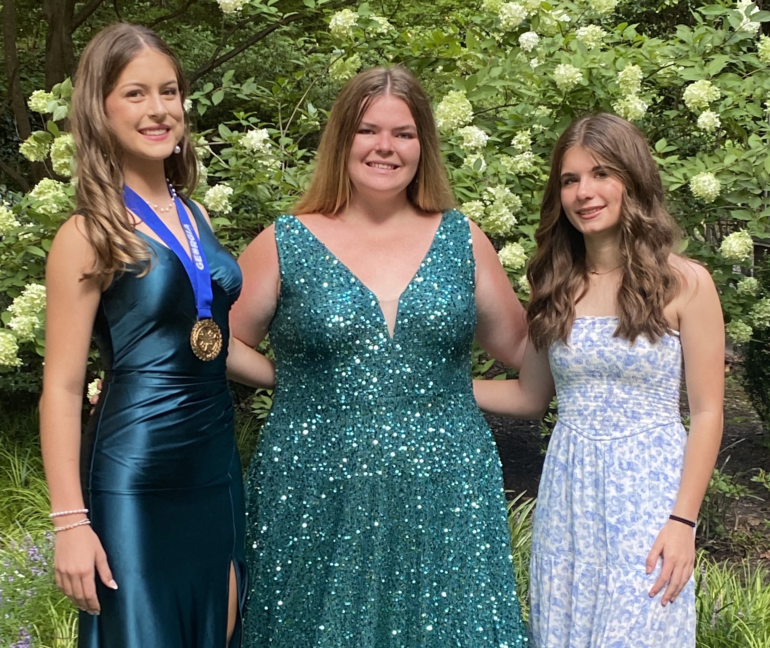 Naomi McPeake (from left), Montana Barner and Abigail Whitney competed at the 4-H State Congress in Atlanta last month. McPeake was recognized as a Master 4-H’er and Whitney was second in her category. (Submitted Photo)