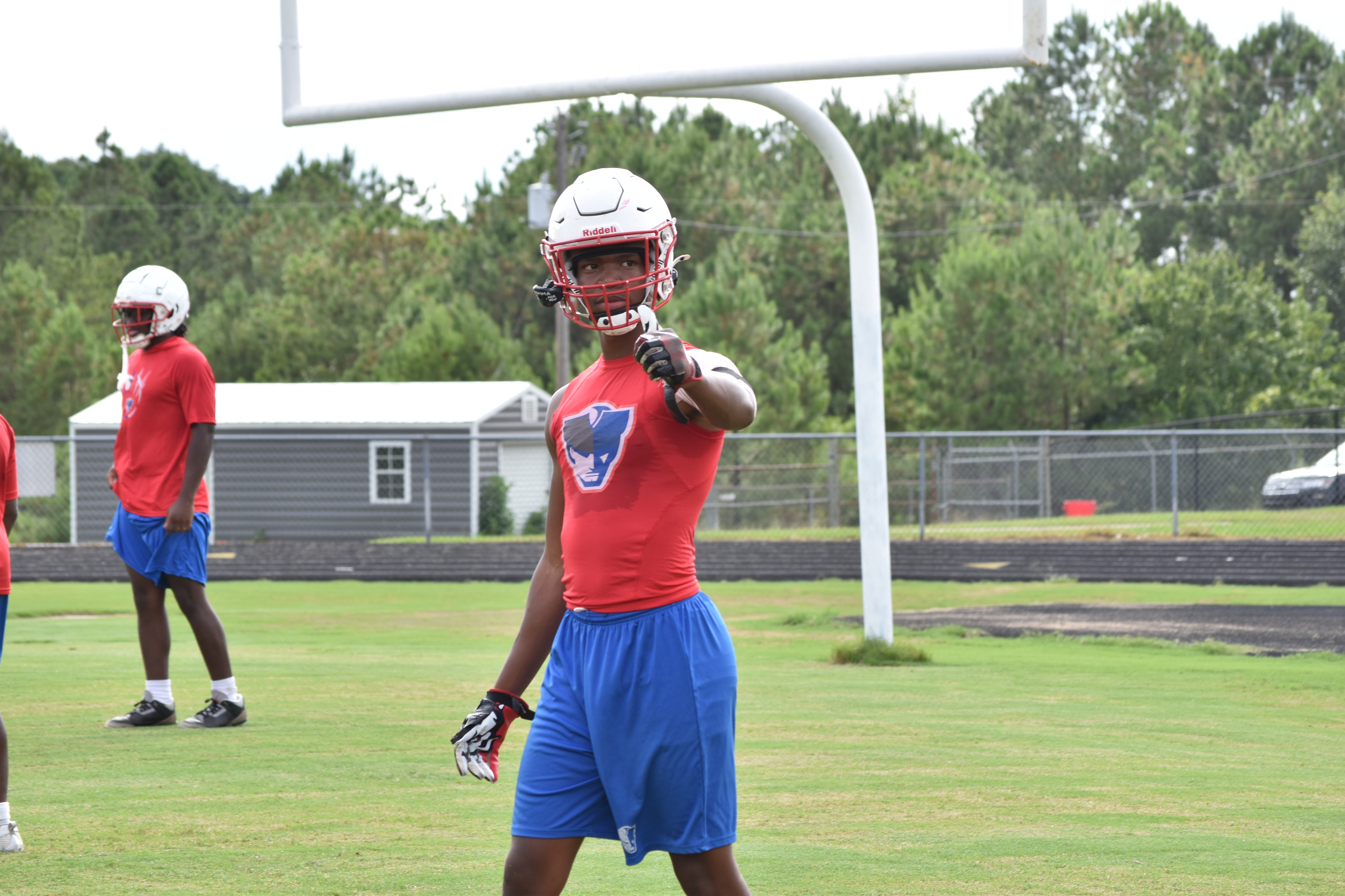 Junior Nicah Pass has returned to the football team as a wide receiver after not playing last season. He had 23 tackles on defense as a freshman. (Photo/Emma Greene)