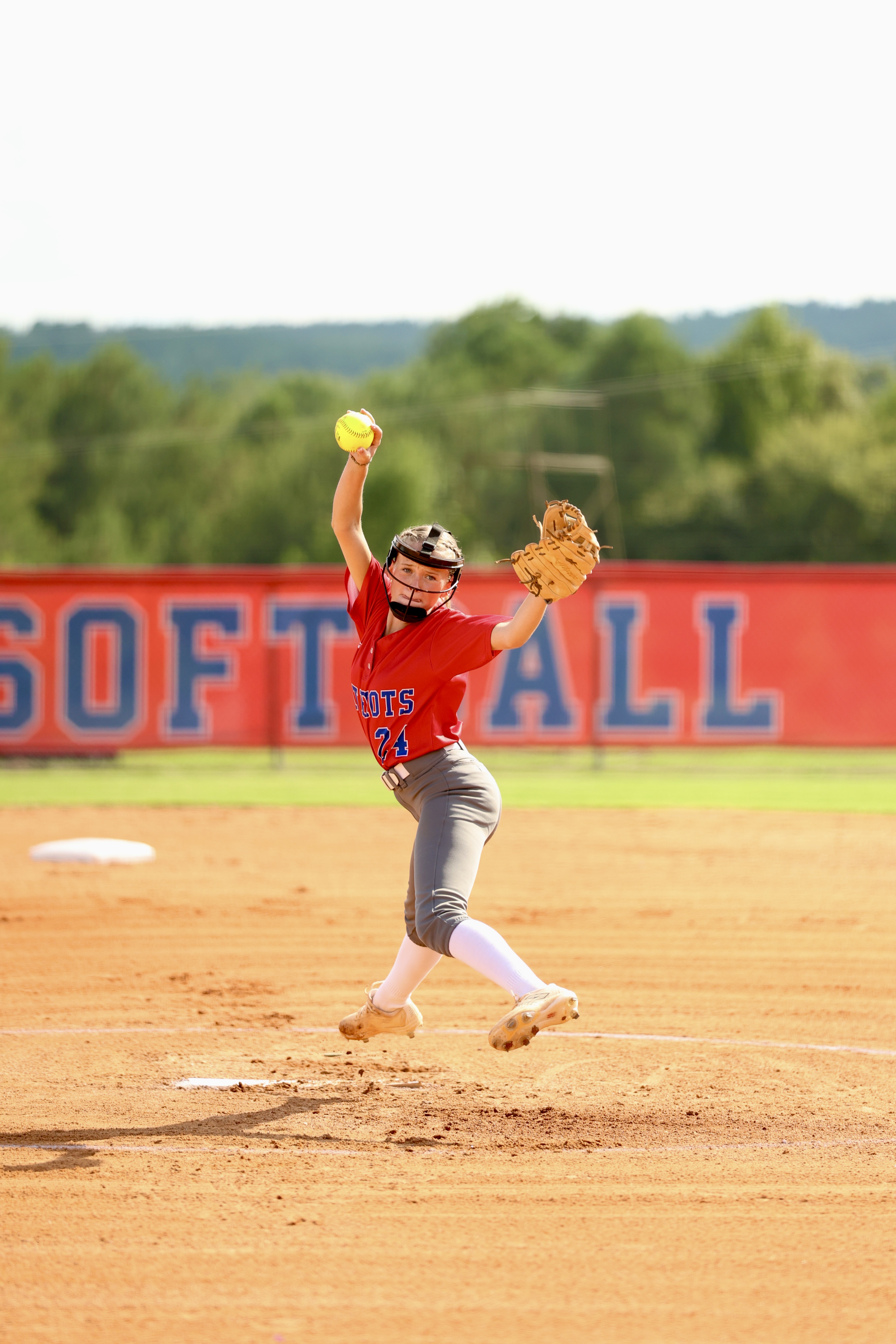 Reese Campbell struck out three and didn’t walk anyone in Oglethorpe County’s 6-3 victory over Washington-Wilkes on Tuesday. She was coming off pitching a two-hitter in a win over Lincoln County on Aug. 6. (Photo/Ty Johnston)