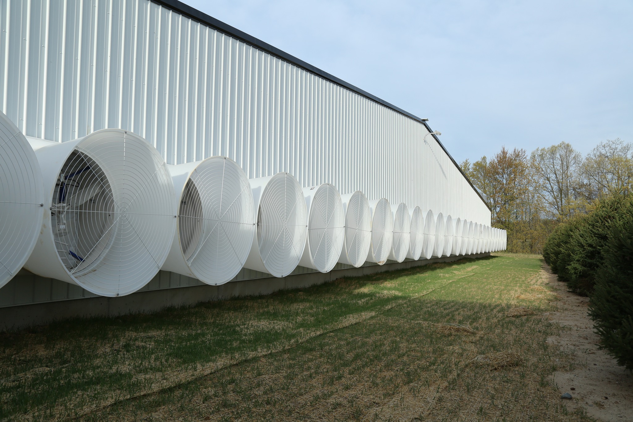 Ventilation system used poultry facilities in Oglethorpe county. Various ventilation systems are needed to cool poultry houses in the summer (Submitted Photo/Hog Slat, Inc). 
