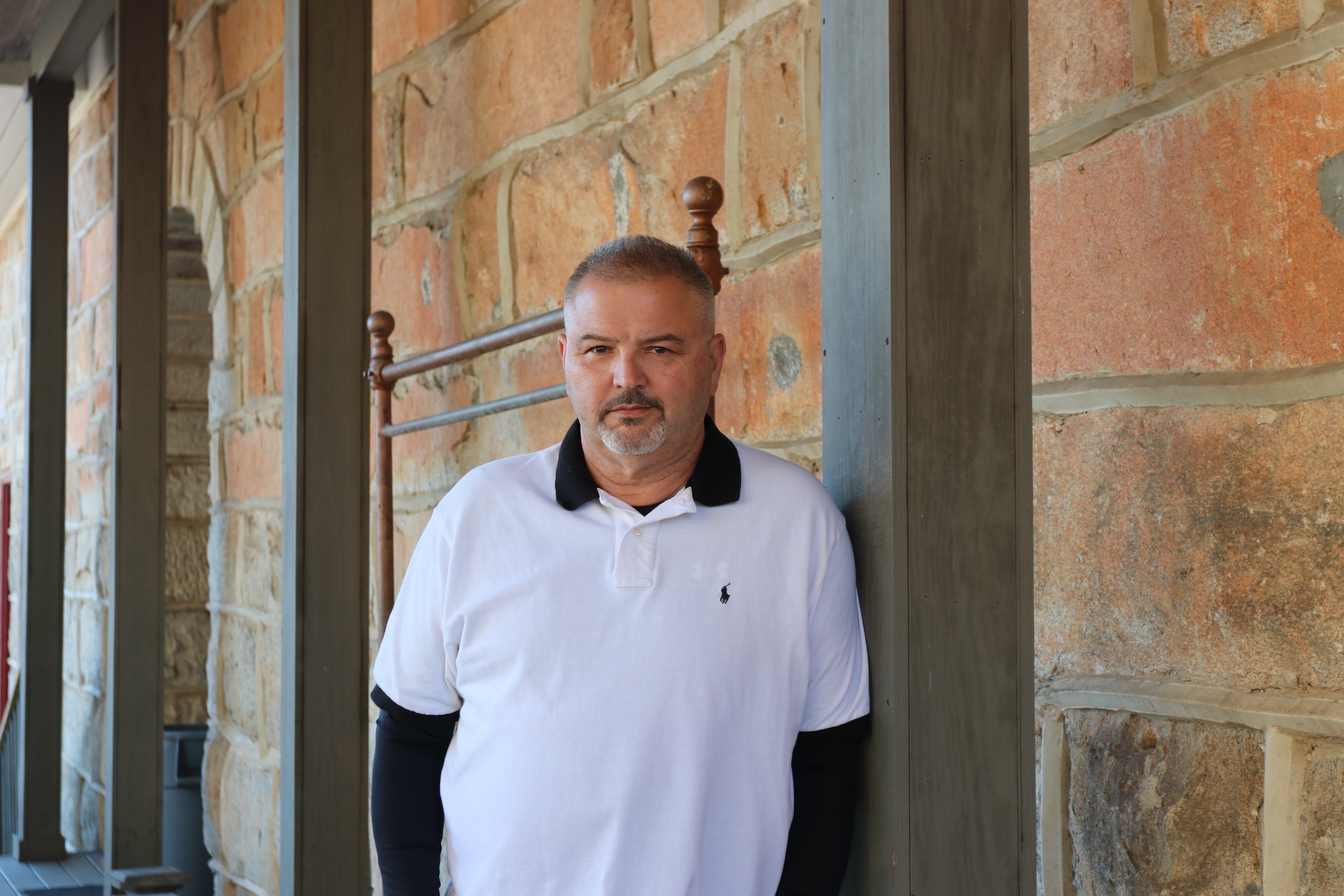 Alan Erwin, Crawford’s incoming mayor, poses at the Crawford Depot on Nov. 14 2025. Erwin will replace longtime Mayor Seavy O’Neal, who is stepping down, when he takes office Jan. 1, 2026. (Photo/Mia Fishman)