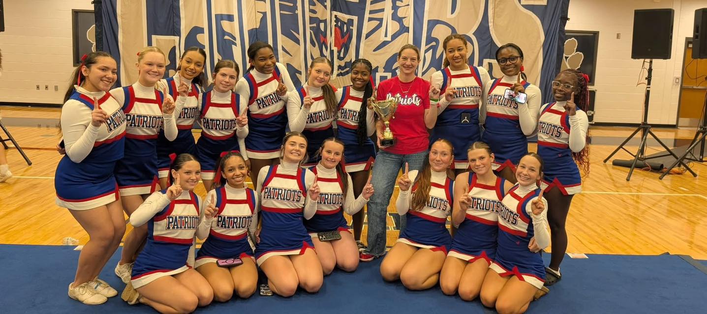 The Oglethorpe County High School cheerleading team won the Cougar Den Game Day Competition at Newnan High on Saturday. (Submitted Photo)