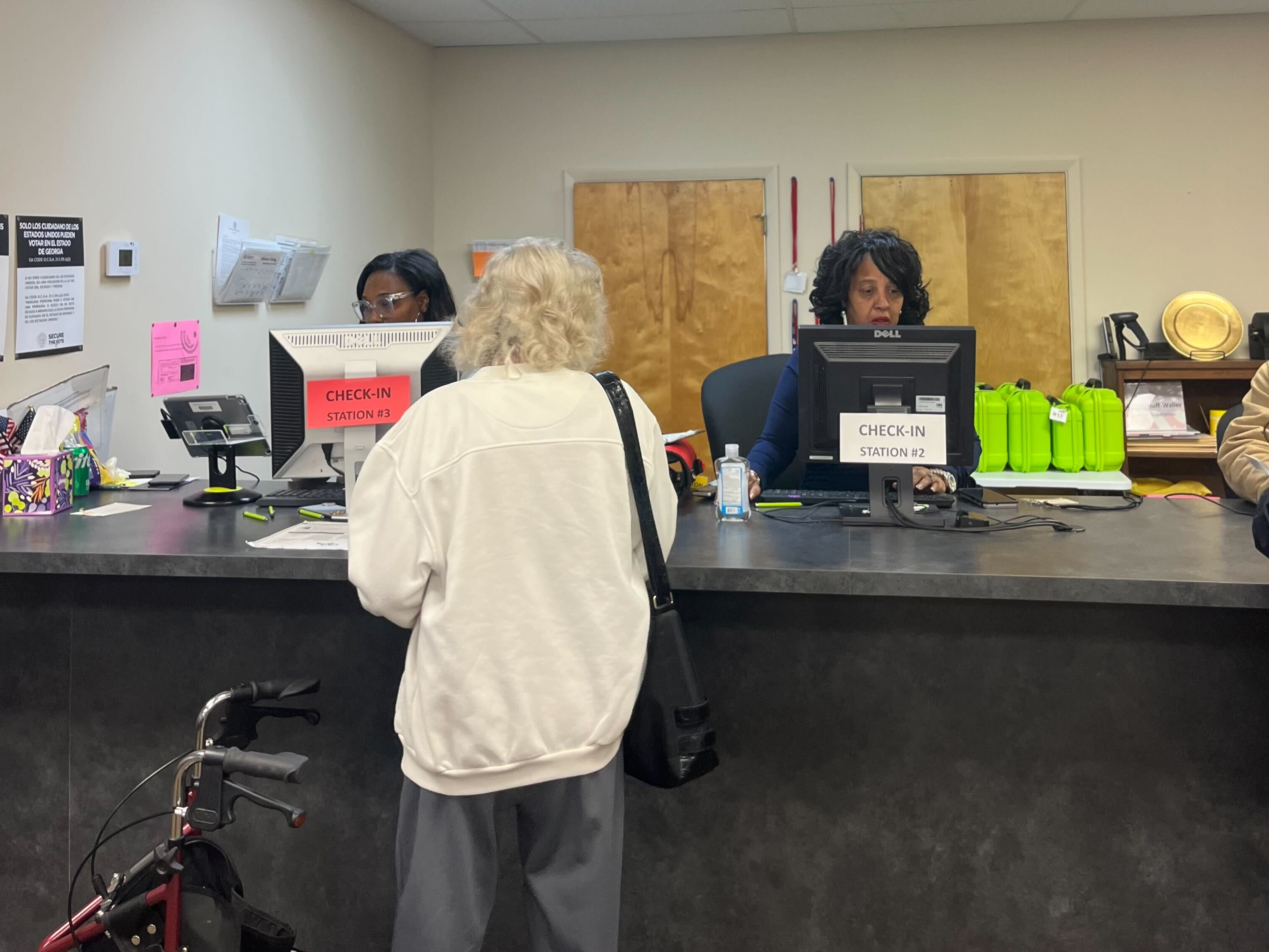 Eligible voters from Lexington visited the Oglethorpe County Board of Elections building on Nov. 4, 2025 to vote on FLOST, ESPLOST, homestead exemption tax and public service commissioners. (Ansley Gavlak/The Oglethorpe Echo)