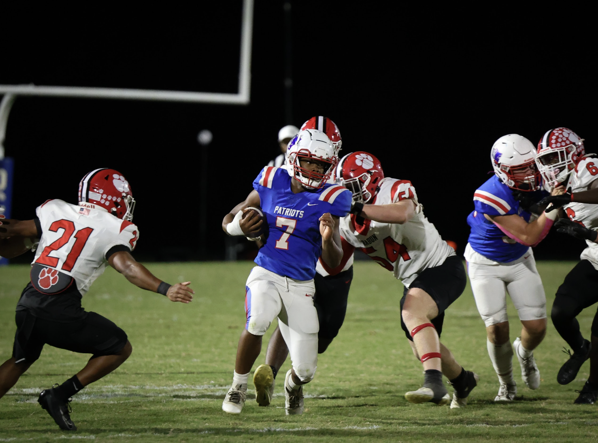Zion Pass and Oglethorpe County upset state-ranked Rabun County in a Region 8-A Division I game in October. The schools will remain region foes in 8-AA the next two years. (Photo/Ashleigh Johnston)