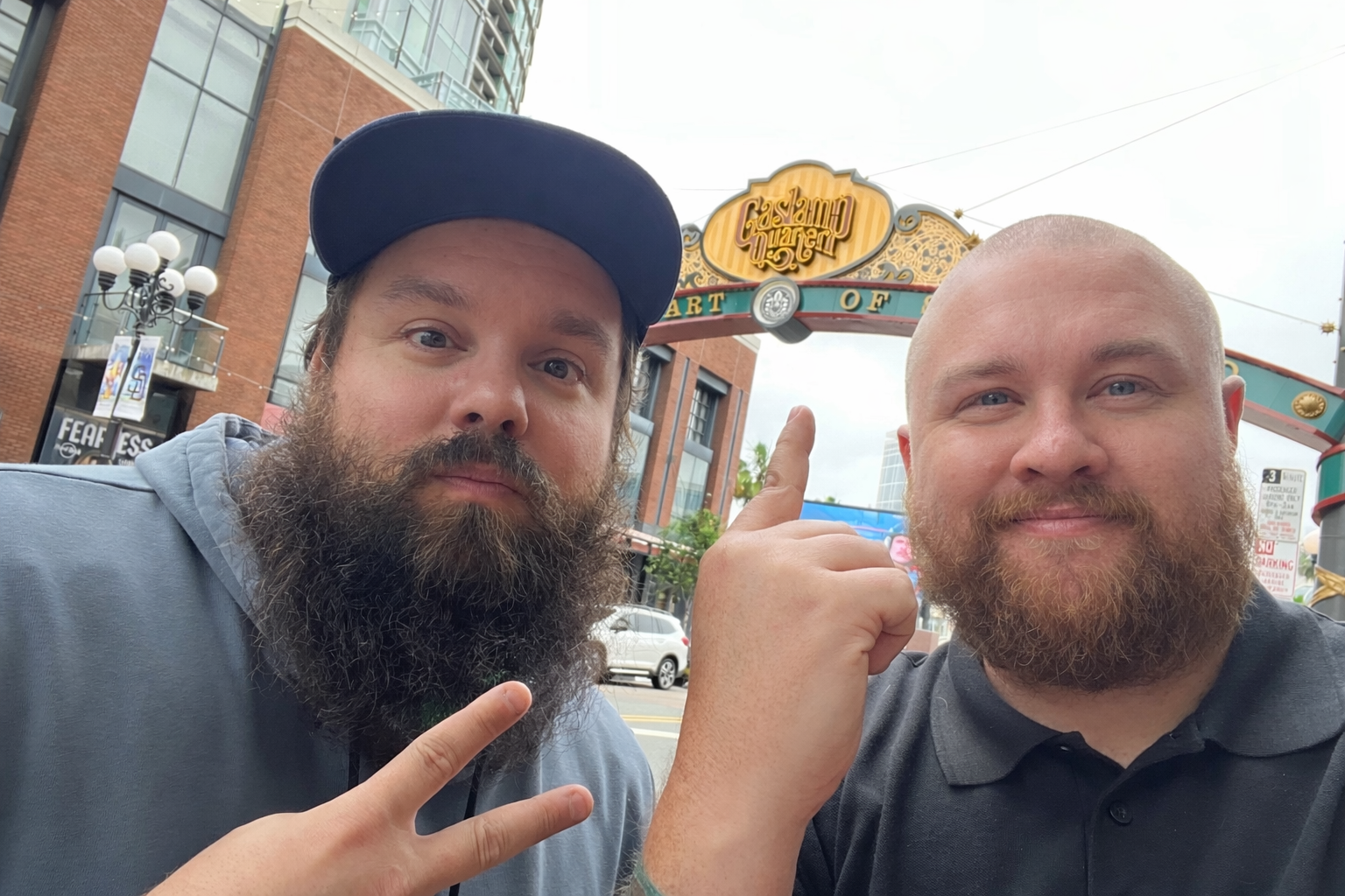 Joseph Williams (left) and Dustin Wood have known each other for over 20 years, since serving in the Navy together. Wood will manage Williams’ Papa Joey’s Collectibles when it opens in Lexington next month. (Submitted Photo)