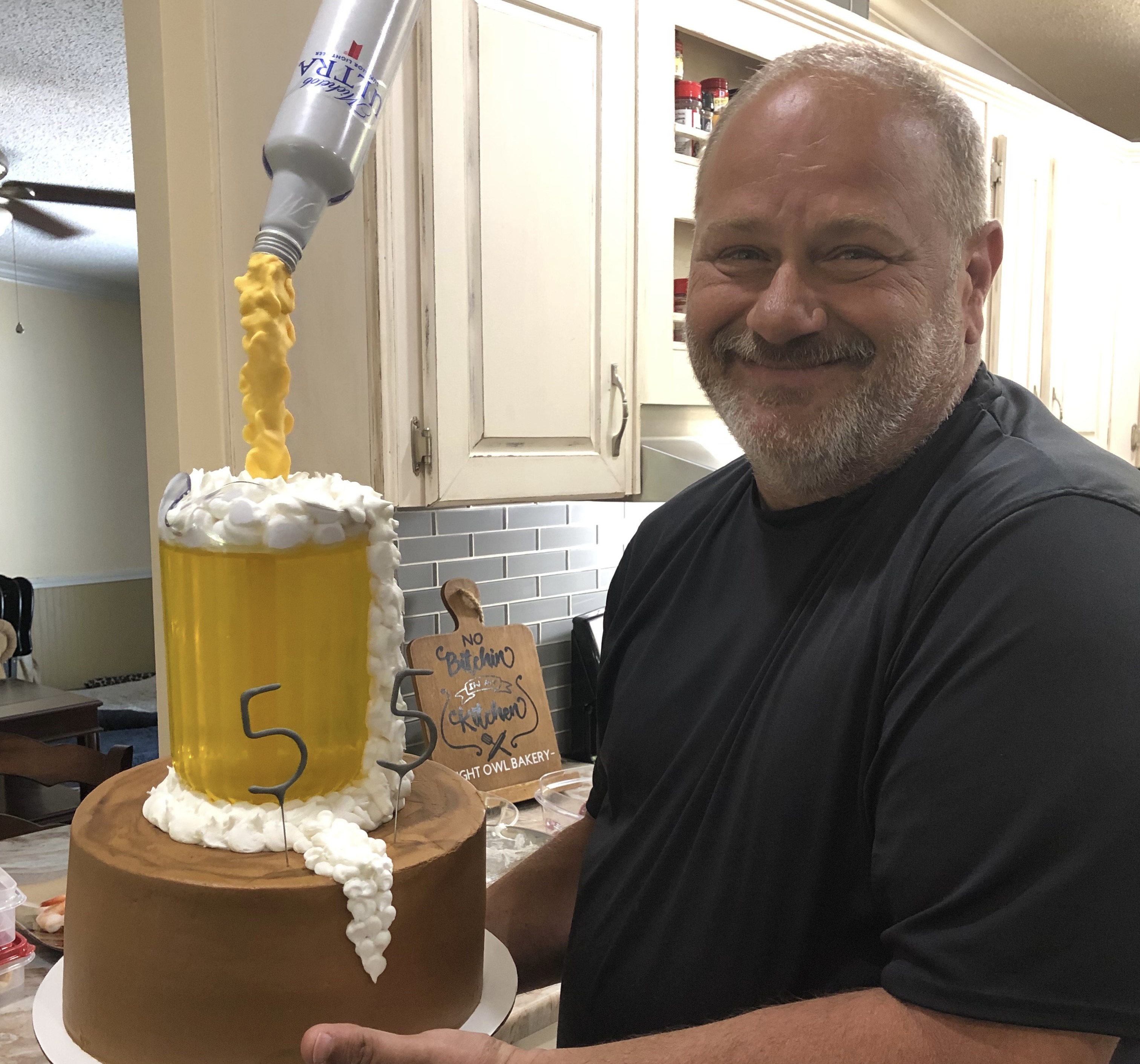 Tim LaFlam, owner of Night Owl Bakery - Cakes, Sweets & Treats, prepares desserts in his home in Winterville. LaFlam opened the bakery in 2013. (Submitted)