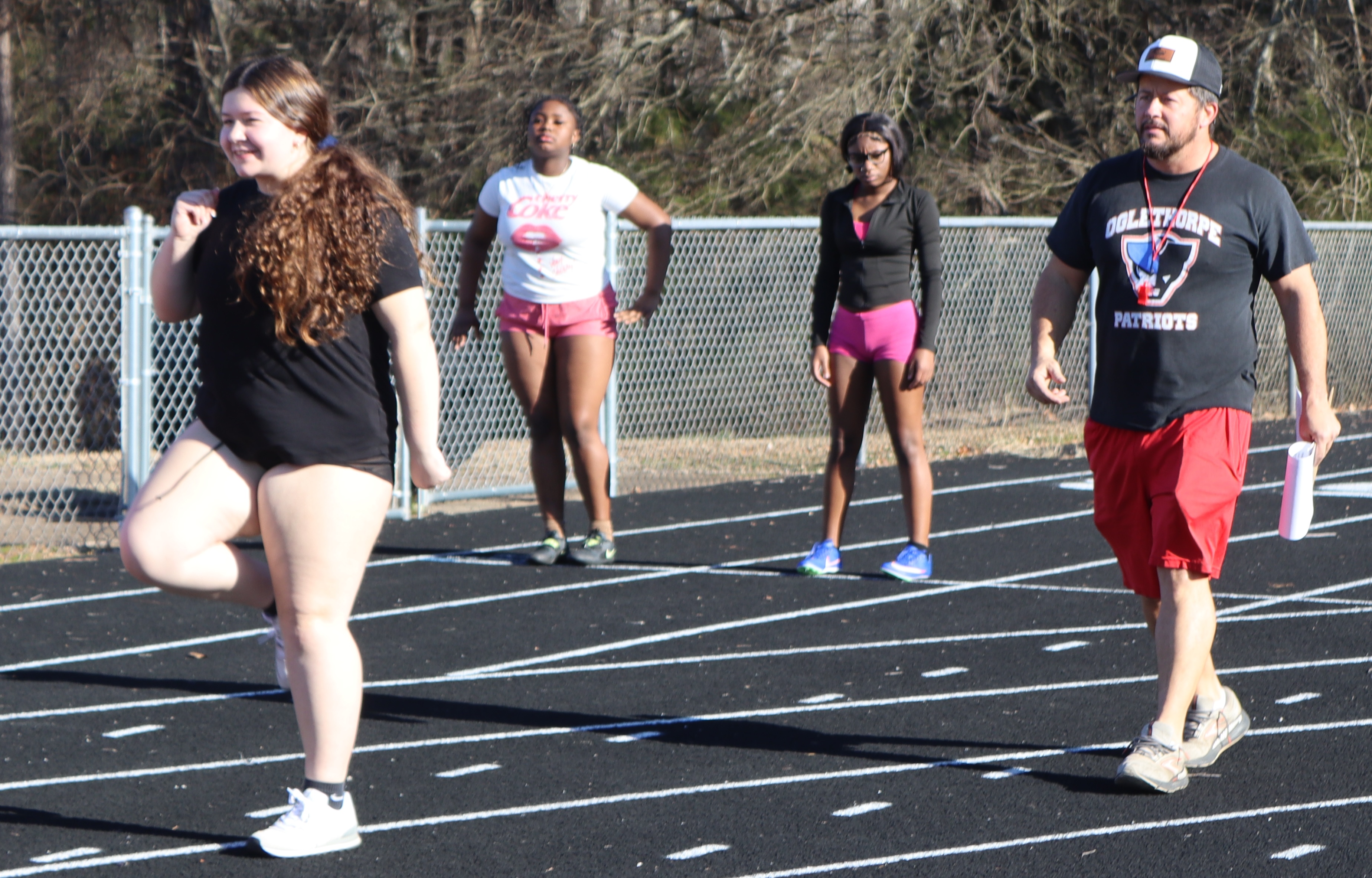 Michael Holland is back as the co-head coach of the OCHS girls track and field team. He'll continue to share coaching duties with Brianna Dickens. (Kayda Hammock/The Oglethorpe Echo)