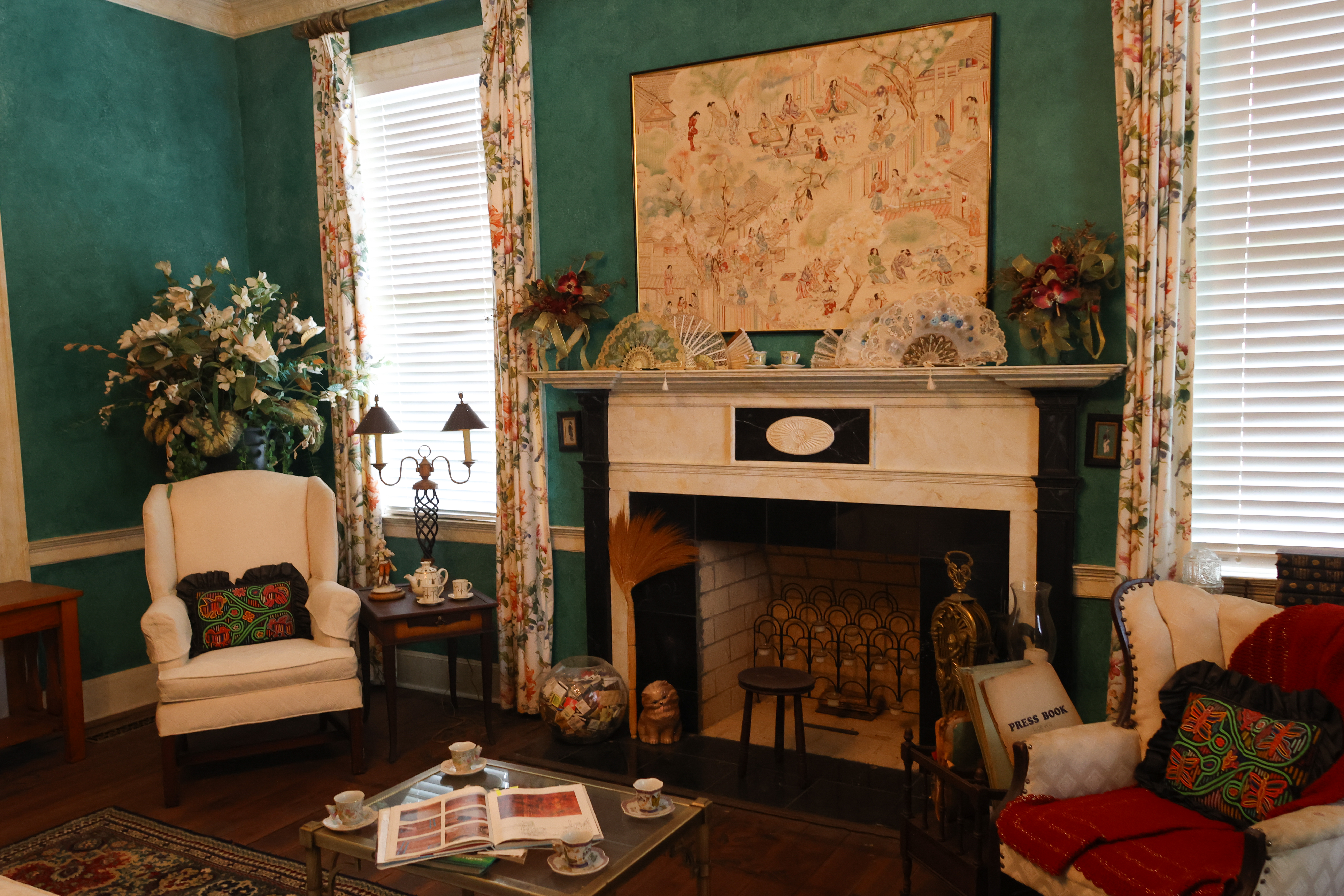 A corner of Linda Parish's historic Titus-Parrish home in Oglethorpe County on Monday, April 6, 2026. (Addison Simmons/The Oglethorpe Echo)
