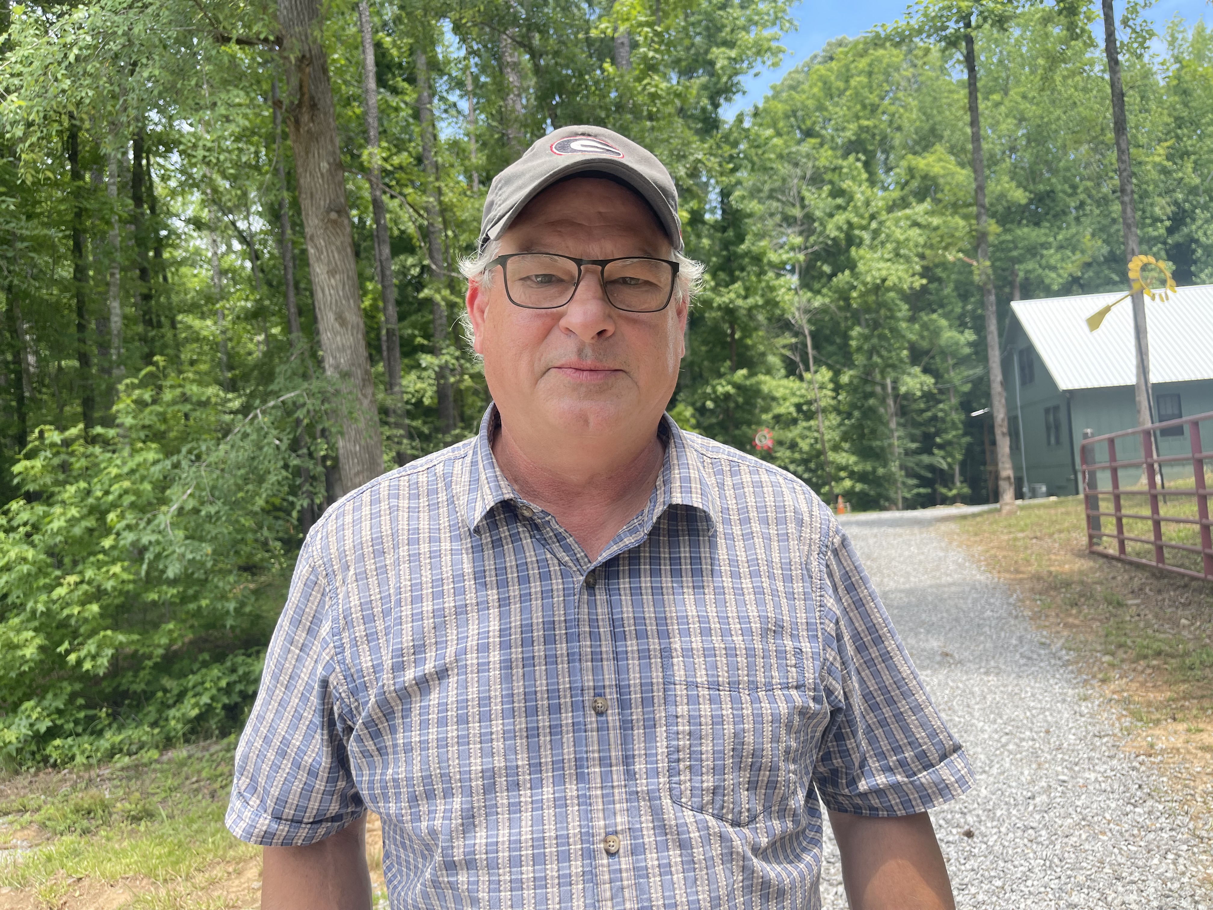 Brandt Furin, a resident of Emerald Green Drive, was one of 30 residents trapped after the storm washed out his dead-end road on Memorial Day. (Lexie Shadix/The Oglethorpe Echo)
