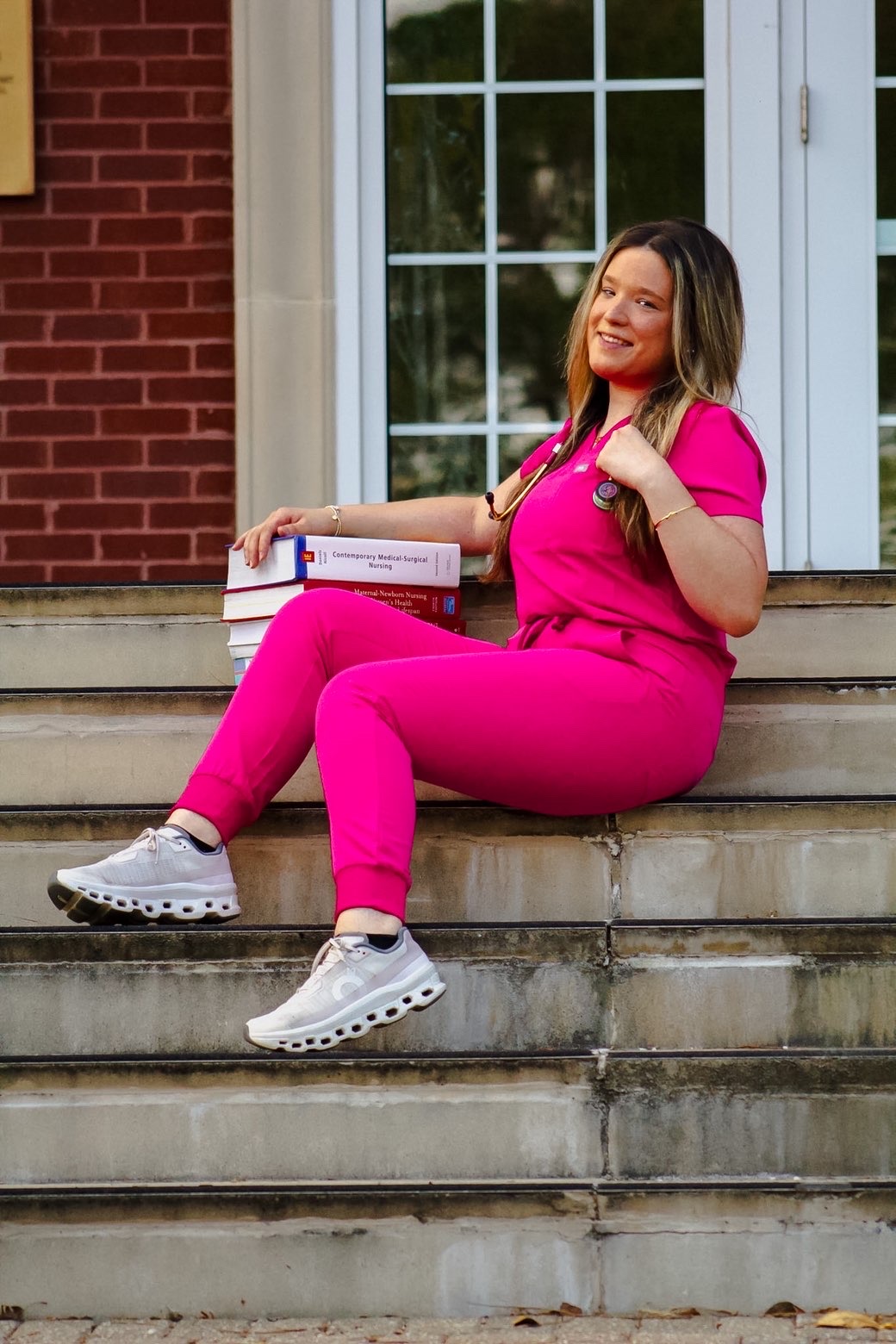 Ashley Spearing, who grew up in Arnoldsville, didn’t let being diagnosed with metastatic thyroid carcinoma keep her from graduating with an associate’s degree in nursing from ABAC in May. She had her thyroid gland and 87 lymph nodes removed in February, 2025. (Submitted Photo)
