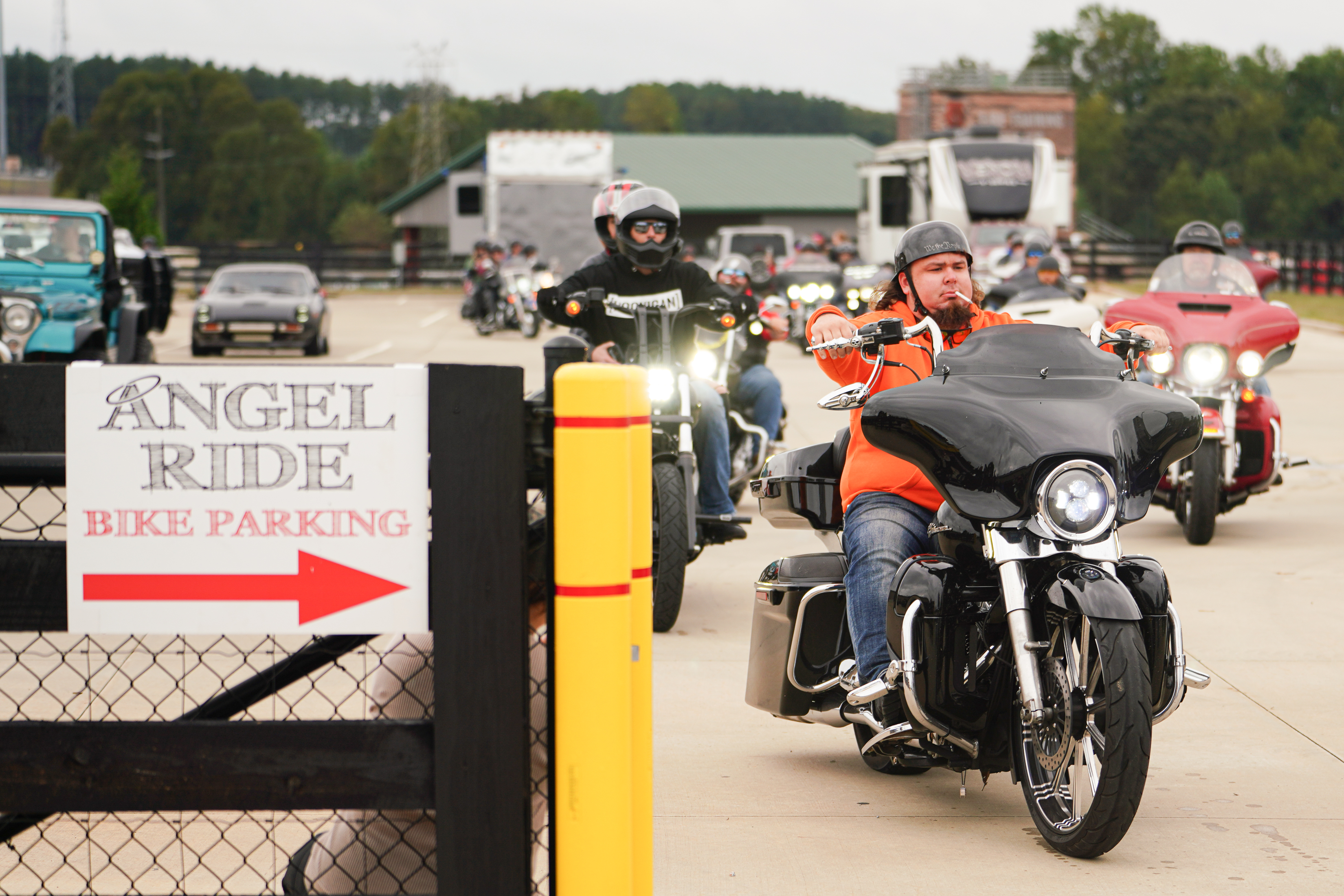 Motorcyclists start the 13th annual Angel Ride that benefitted Oglethorpe County’s Jacob Dake on Saturday. The ride lasted 50 miles through Jefferson and Jackson County. (Sidney Chansamone/The Oglethorpe Echo)