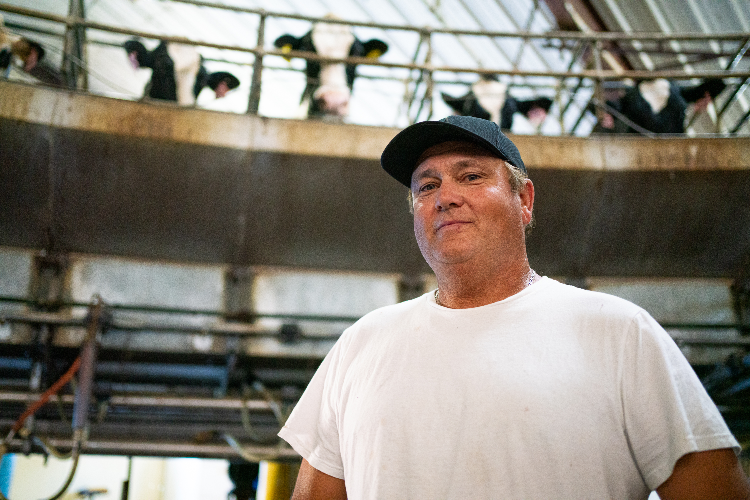 Jim Cabaniss stands at his family dairy farm in Stephens, Georgia, on Wednesday, Nov. 8, 2023. (Photo/Sidney Chansamone)