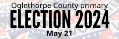 The 2024 Oglethorpe County primary election is on May 21.