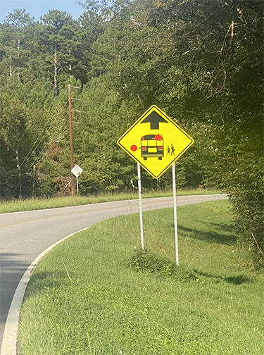 Image of bus stop sign