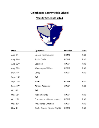 The Patriots' 2024 schedule.
