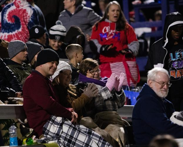 Spectators bundle up to battle the chilly weather as the Oglethorpe County Patriots faced Westside-Augusta during their final game of the season on Nov. 5. (Photo/Sarah White)