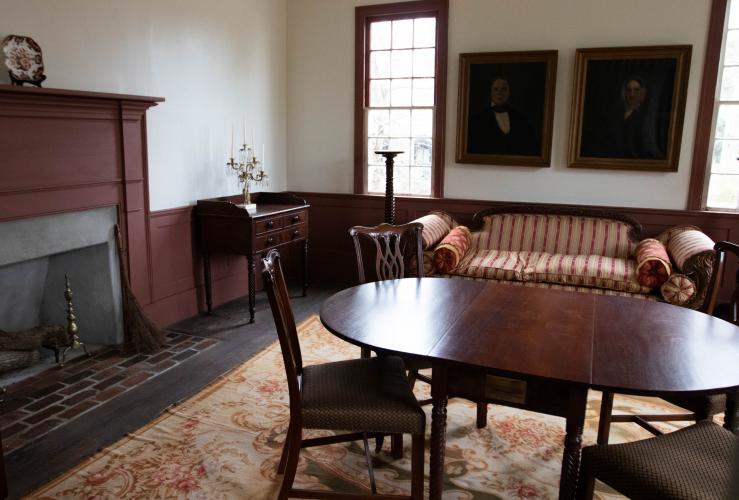 An interior room of the Manse building was photographed earlier this month. The building formerly housed the Columbia Theological Seminary and is now a historic site that is used for various community events. (Photo/Sarah White)